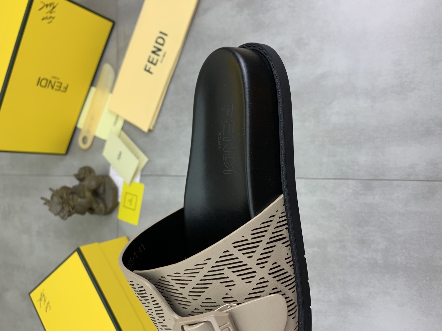 Fendi Men's Beige FF Motif Slide Sandals - Italian Made 8 cmp i1745513745633 4572 0 6