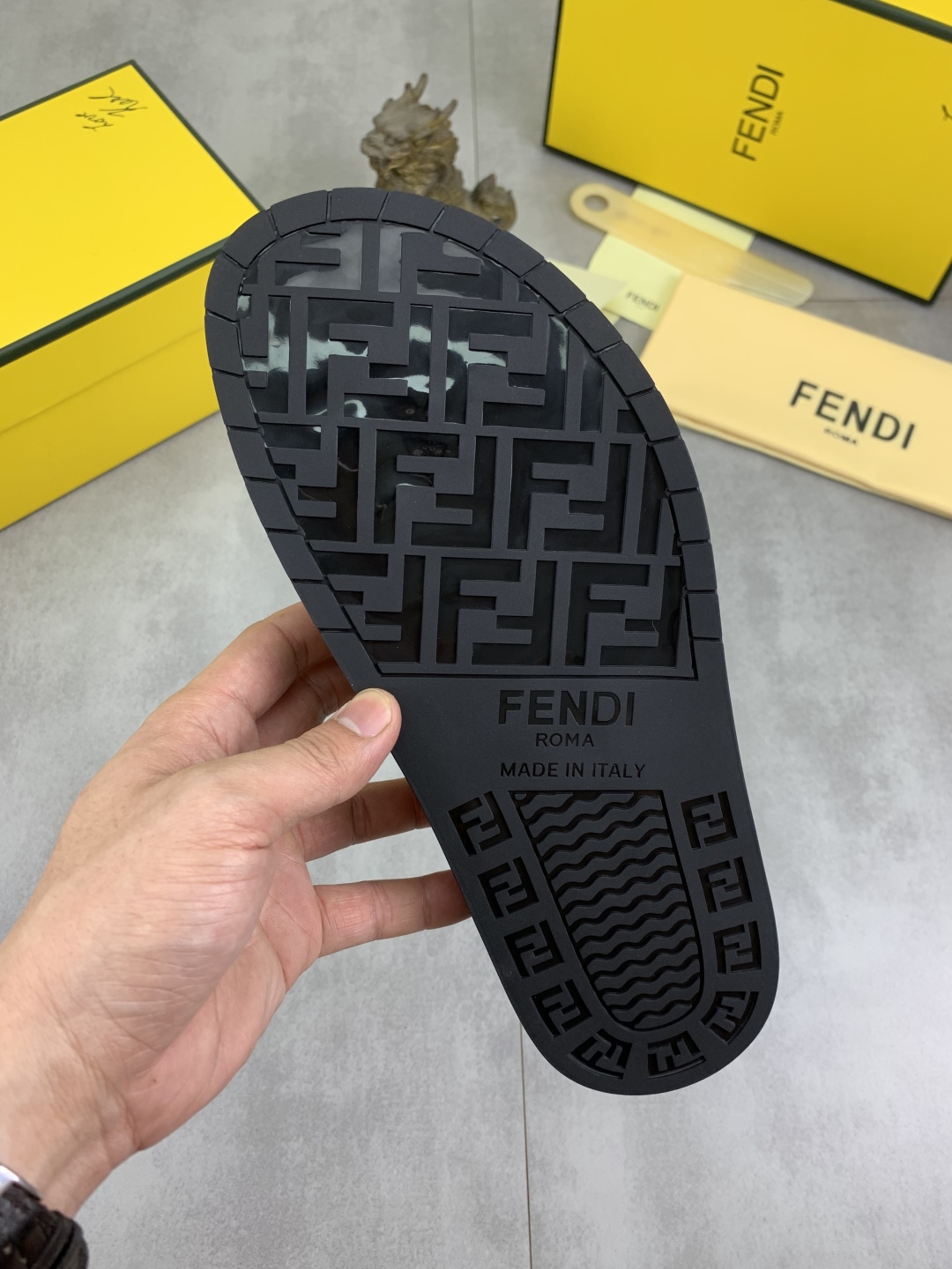 Fendi Men's Sandal - Italian Leather, Designer Slides, Sizes 39-44 10 cmp i1745514029325 6642 0 8