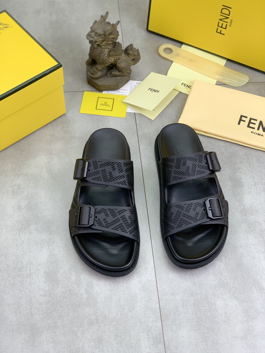 Fendi Men's Summer Slides: Italian Fabric, Comfortable Sole, Sizes 39-44 3 cmp i1745514063422 3554 0 1