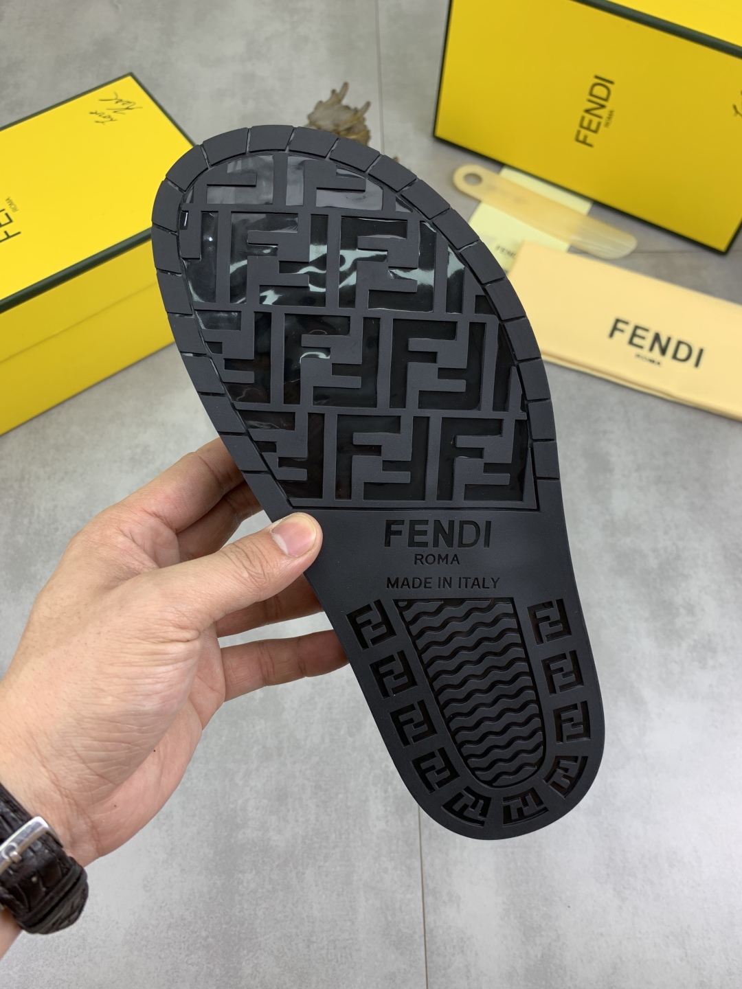Fendi Men's Summer Slides: Italian Fabric, Comfortable Sole, Sizes 39-44 10 cmp i1745514064765 8438 0 8