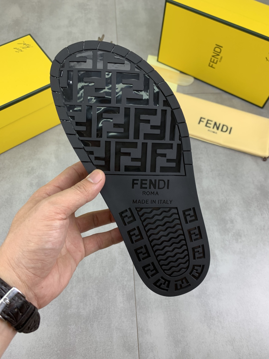 Fendi FF Motif Slide Sandals, Italian Fabric, Comfortable, Available in Multiple Colors 10 cmp i1745514369768 5702 0 8