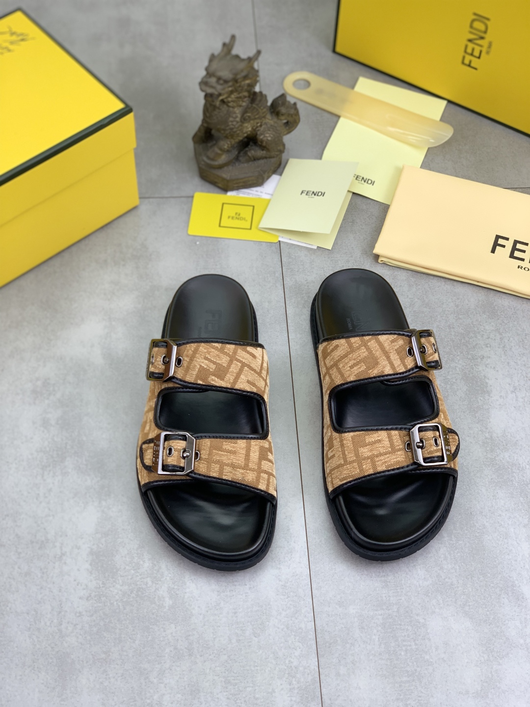 Fendi Summer Slides with Italian Fabric and Comfortable Sole - Sizes 39-44 3 cmp i1745514456160 7992 0 1