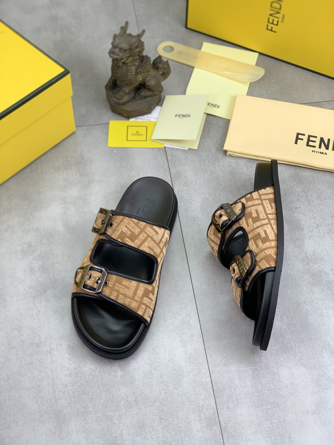 Fendi Summer Slides with Italian Fabric and Comfortable Sole - Sizes 39-44 4 cmp i1745514458579 2211 0 2