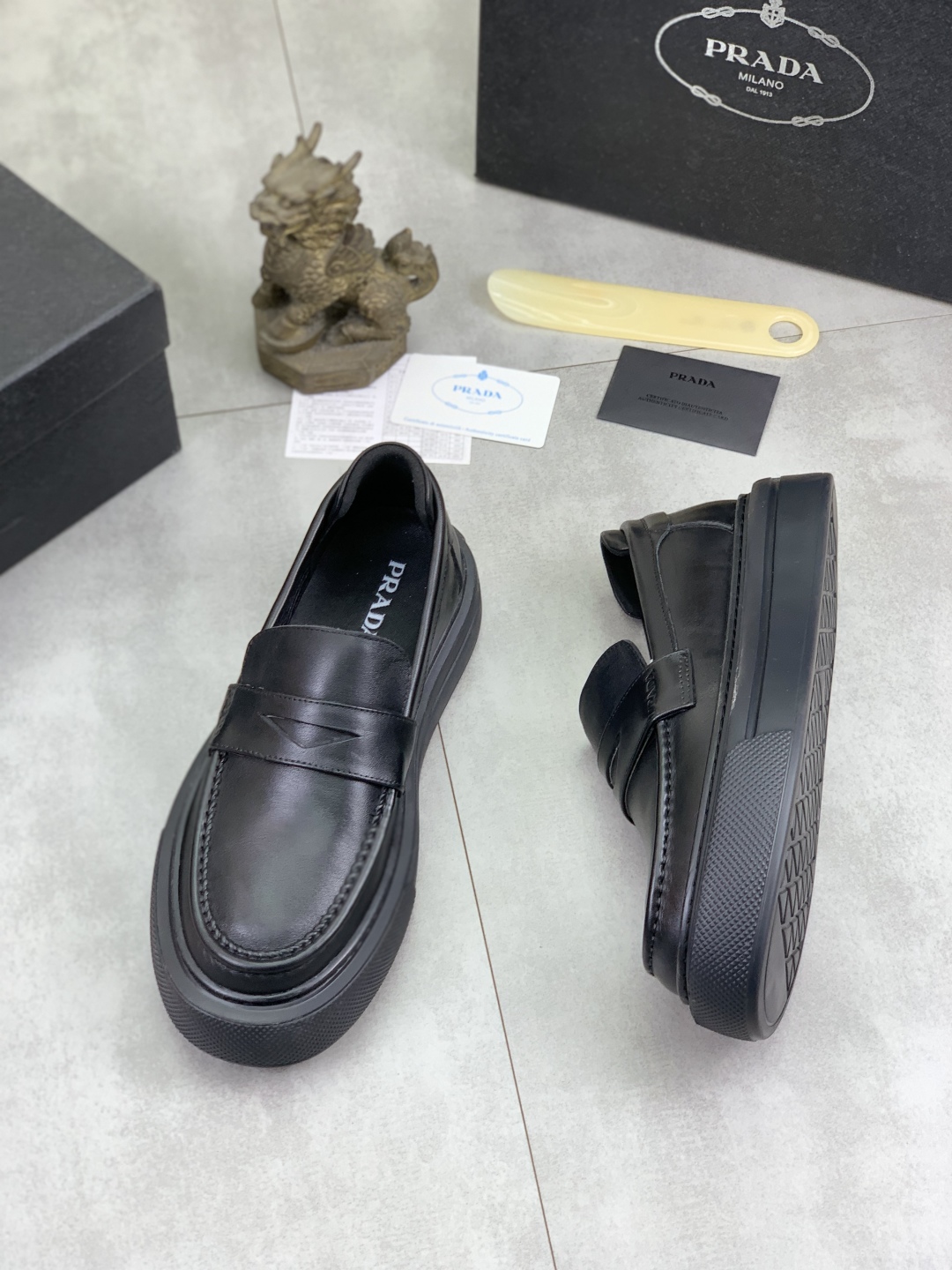 Prada Men's Leather Loafers Classic Spring New Collection Size 38-44 4 cmp i1745598546068 526 0 2