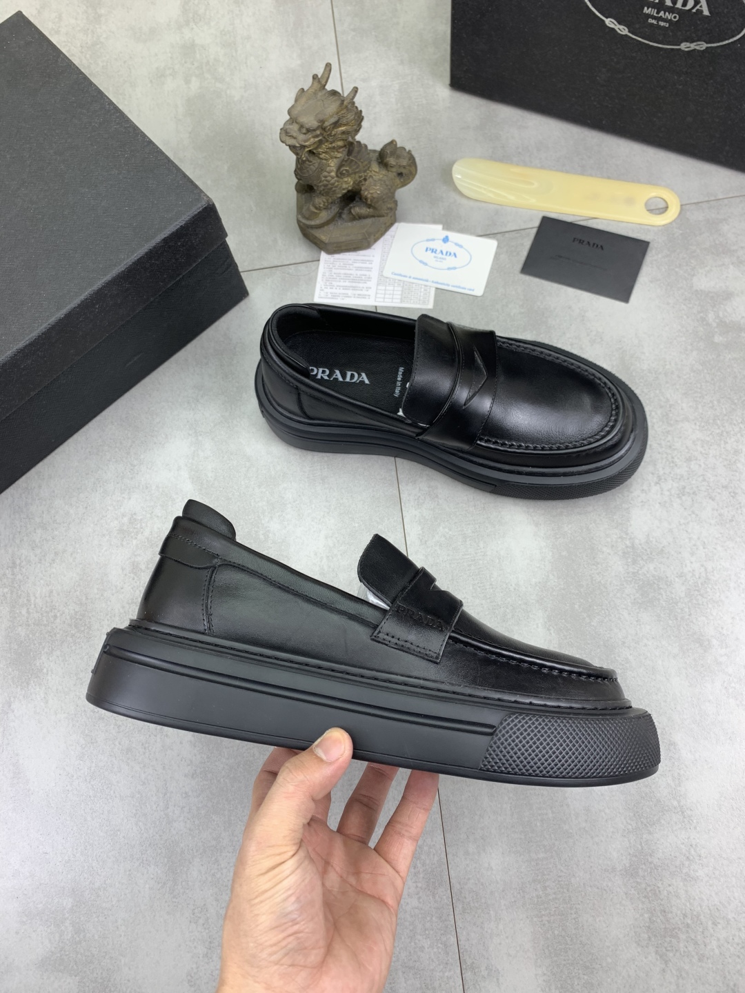 Prada Men's Leather Loafers Classic Spring New Collection Size 38-44 7 cmp i1745598547268 2497 0 5