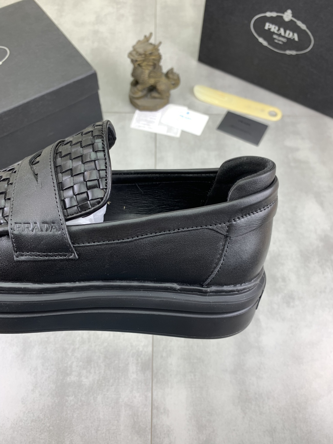Prada Men's Leather Loafers Classic Leather Casual Shoes Size 38-44 8 cmp i1745598627615 7857 0 6