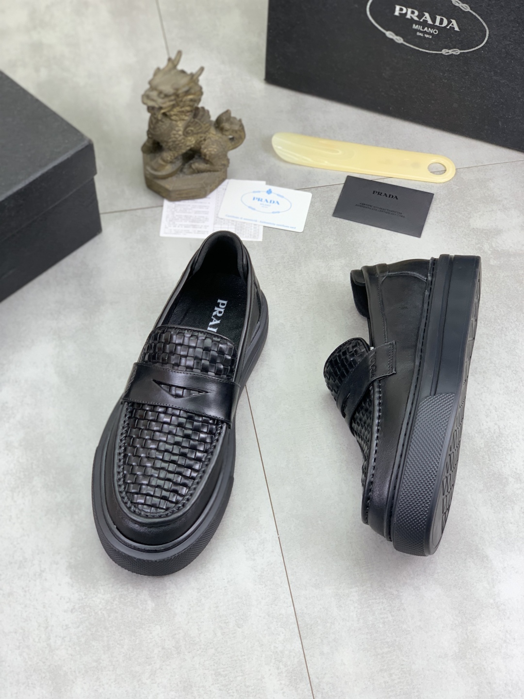 Prada Men's Leather Loafers Classic Leather Casual Shoes Size 38-44 4 cmp i1745598630866 2208 0 2
