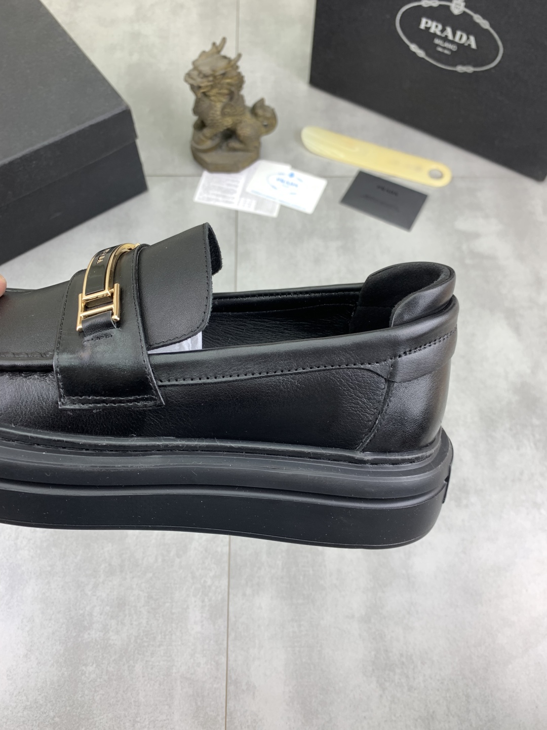 Prada Men's Spring Style Leather Loafers, Classic Series, Breathable 8 cmp i1745598699294 3412 0 6
