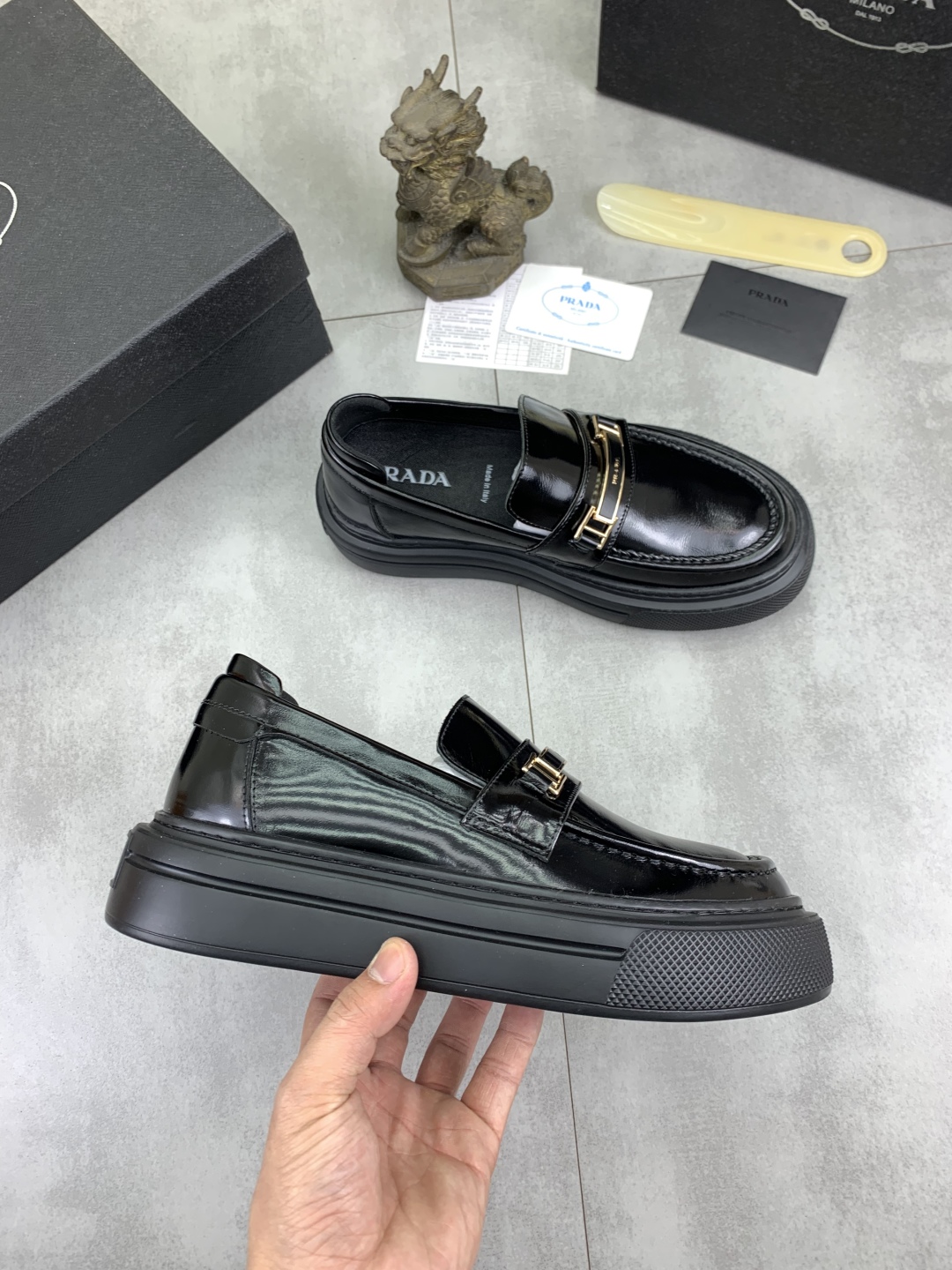 Prada Men's Leather Loafer - Classic Style, Comfortable and Breathable 7 cmp i1745598717201 4774 0 5