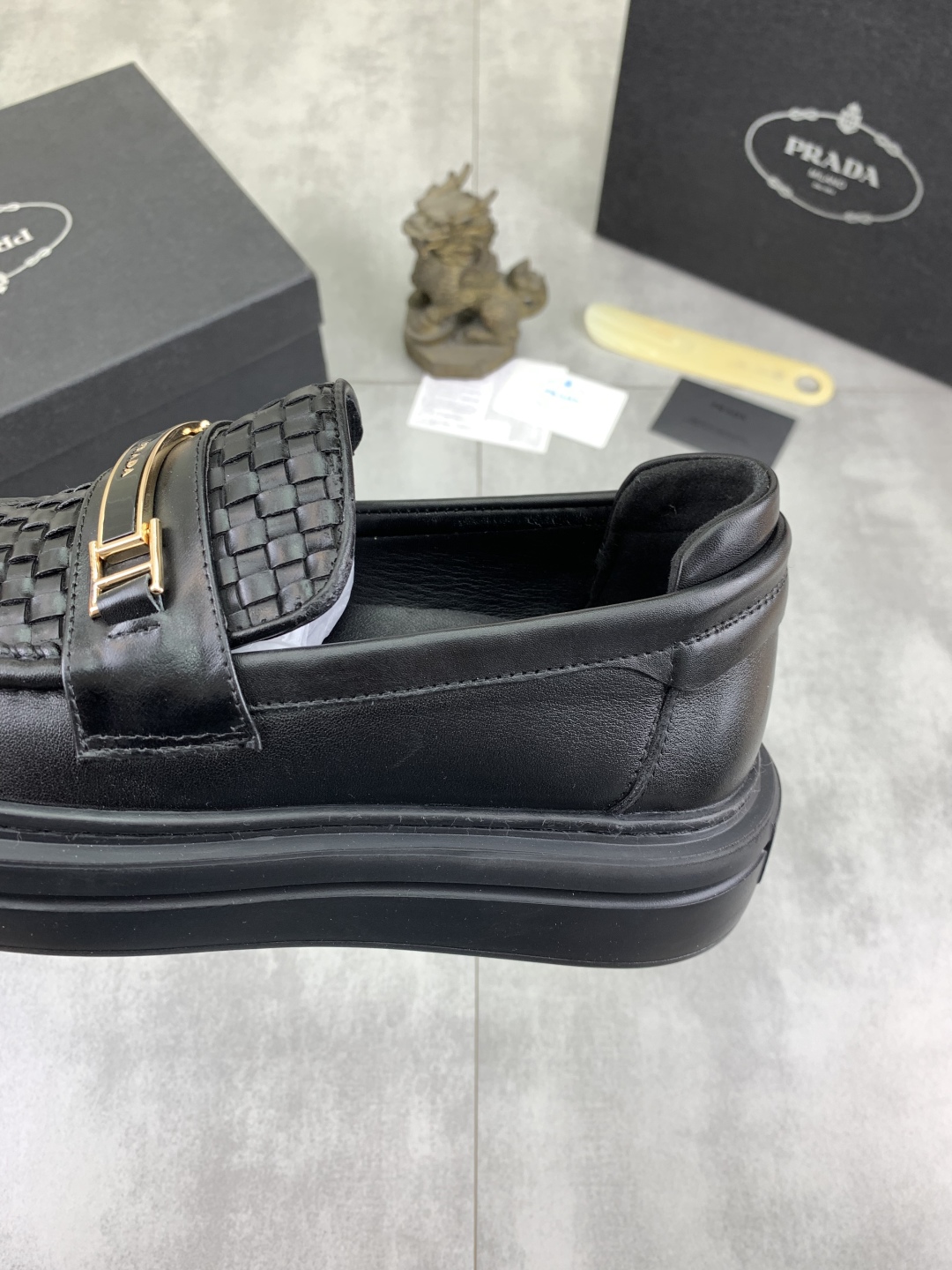 Prada Men's Leather Loafers, Classic and Comfortable, Sizes 38-44 Available 8 cmp i1745598750423 2850 0 6
