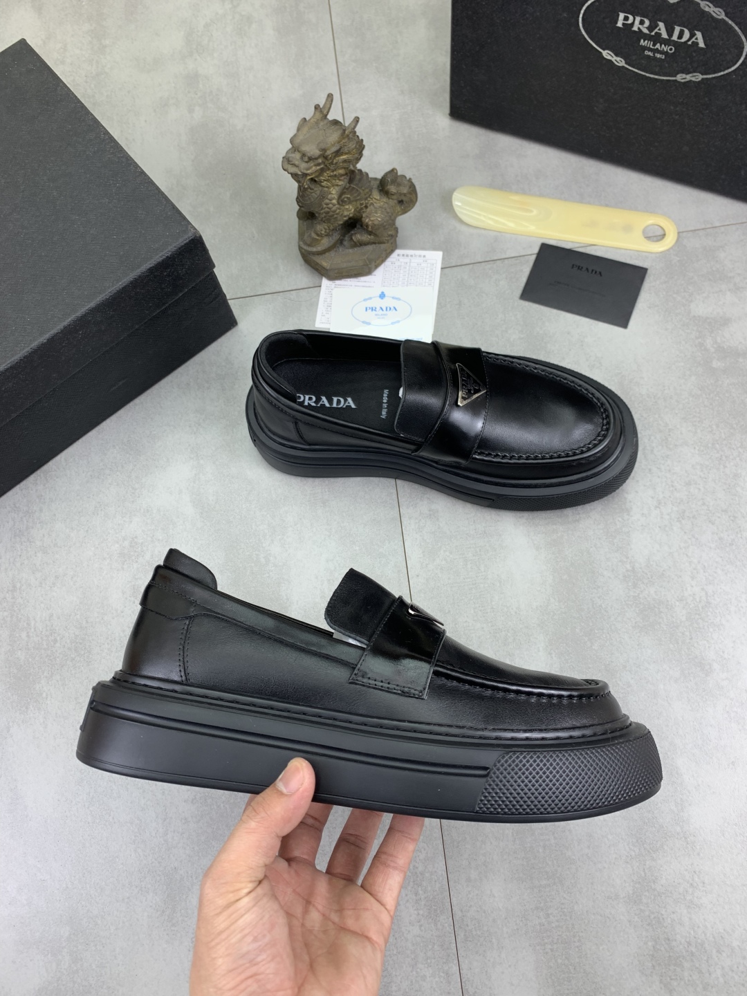 Prada Men's Leather Loafers, Spring Collection, Sizes 38-44, Premium Comfort 7 cmp i1745598798486 4328 0 5