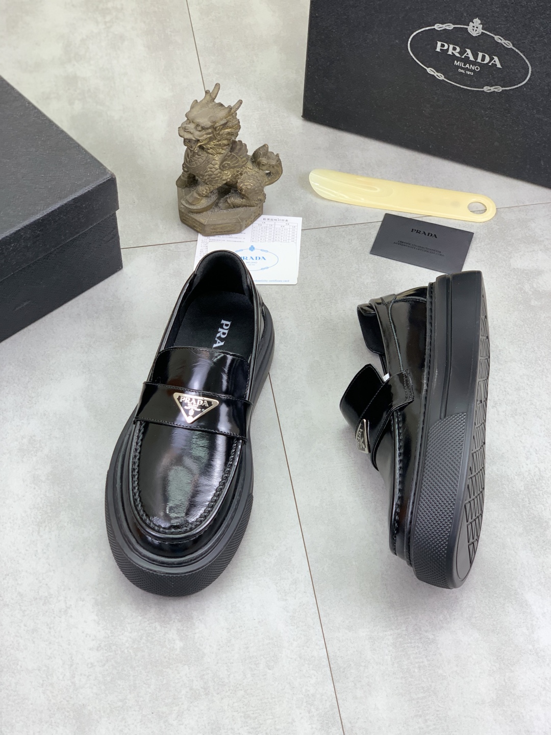 Prada Men's Leather Loafers | Classic Penny Loafers | Comfortable & Stylish 4 cmp i1745598818674 8216 0 2