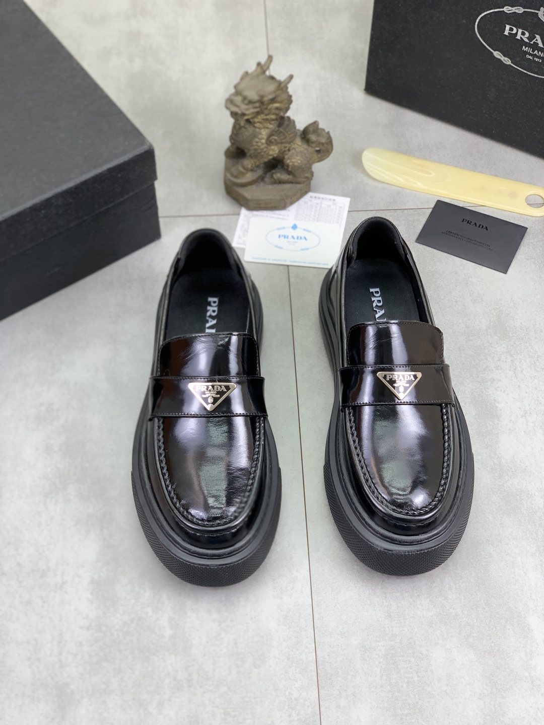 Prada Men's Leather Loafers | Classic Penny Loafers | Comfortable & Stylish 3 cmp i1745598820445 1688 0 1