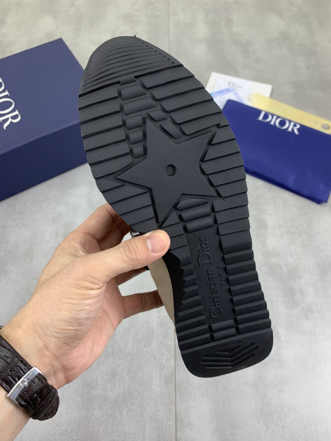 Dior Men's Low-Top Lace-Up Sneakers in Black and Beige, Sizes 38-44 10 cmp i1745600045775 819 0 8