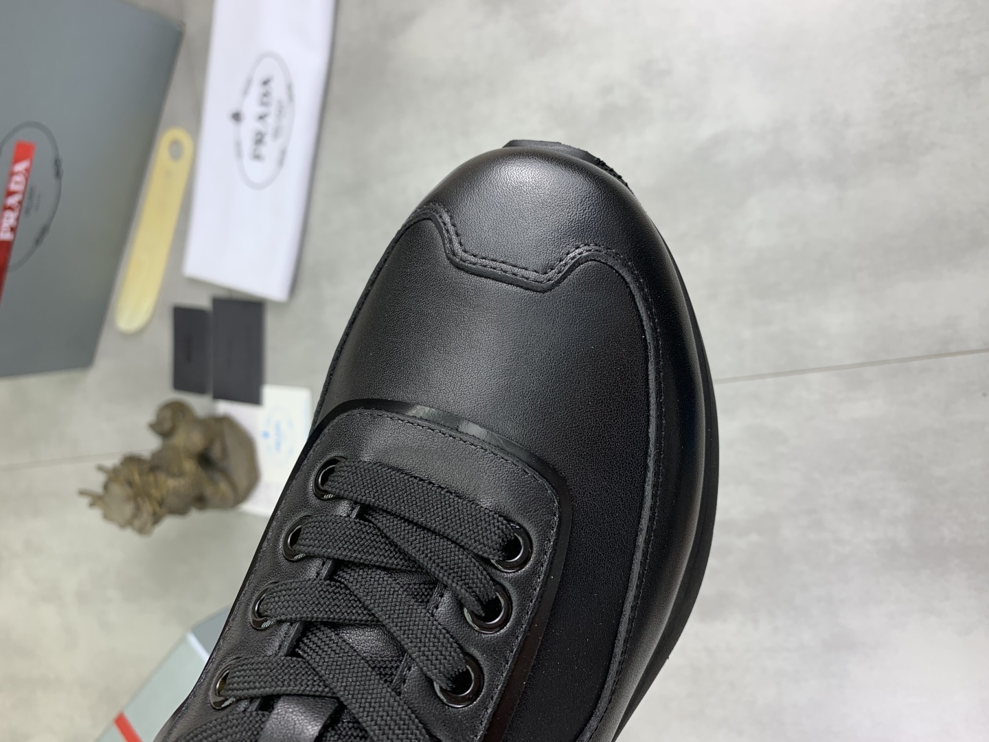 Prada Men's Leather Sneakers Classic Fashionable Lace-up Casual Shoes 6 cmp i1745600170640 2675 0 4