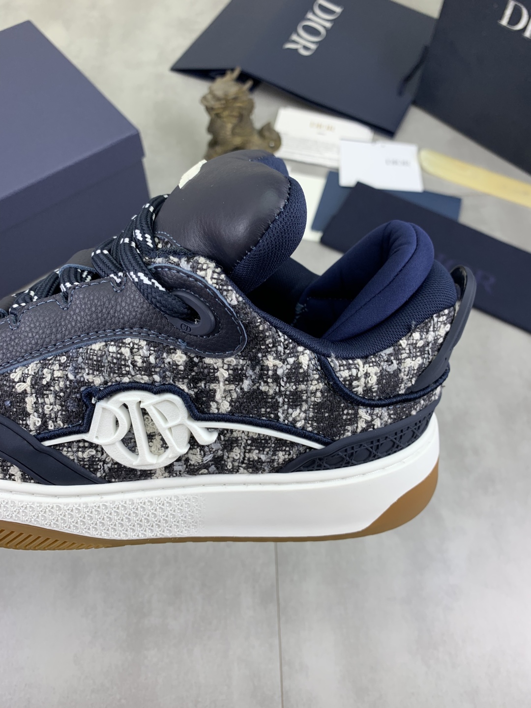 Dior Chrono High-Top Sneakers Blue Fabric CD Logo Star Patch, Size 39-45 8 cmp i1745681825650 744 0 6