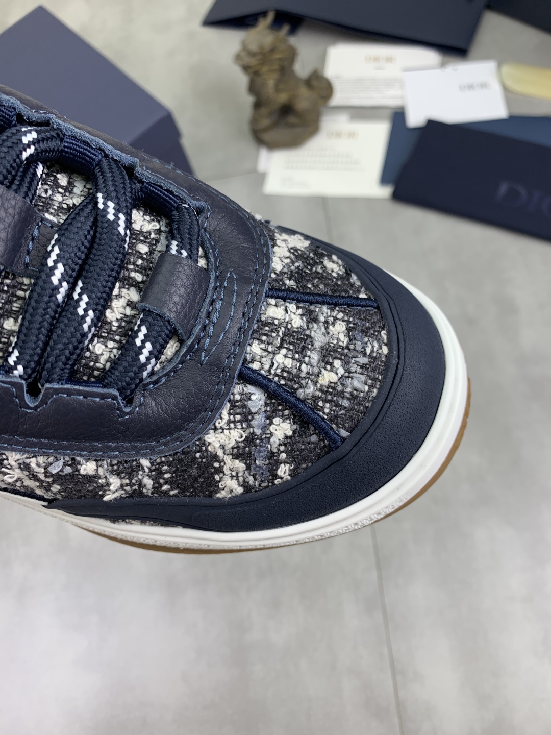 Dior Chrono High-Top Sneakers Blue Fabric CD Logo Star Patch, Size 39-45 6 cmp i1745681825712 6401 0 4