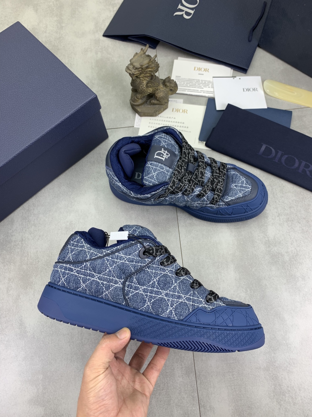 Dior Chrono Blue Knit Sneakers, Stylish and Comfortable, Size 39-45 7 cmp i1745681865384 3315 0 5