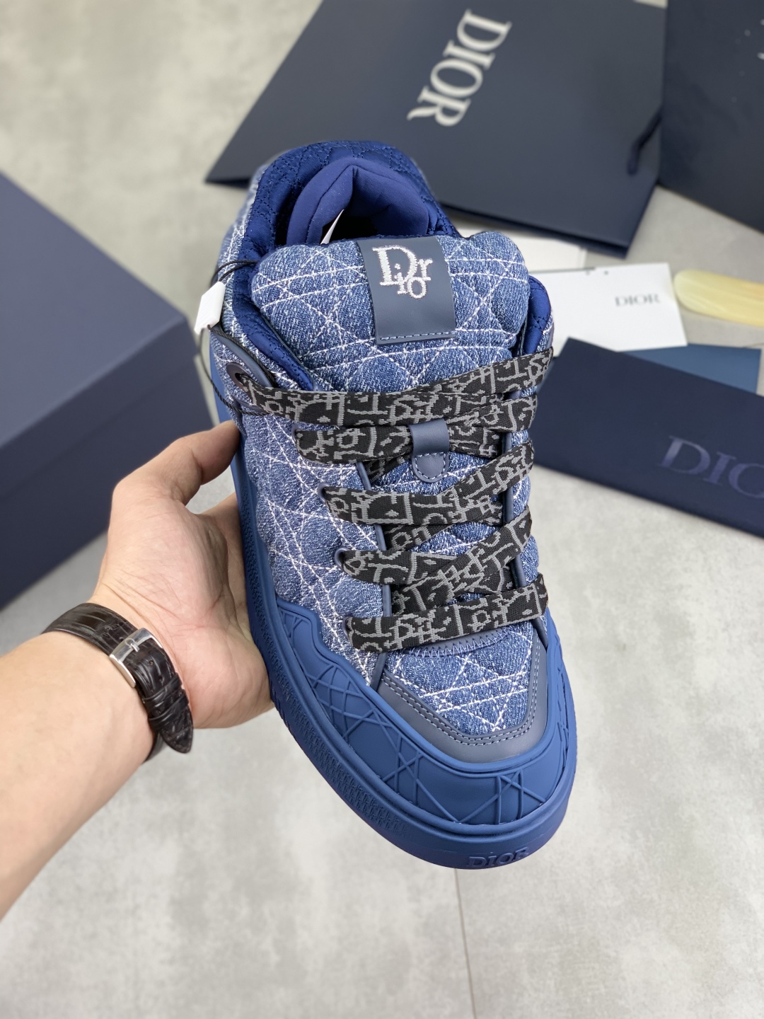 Dior Chrono Blue Knit Sneakers, Stylish and Comfortable, Size 39-45 2 cmp i1745681875636 9425 0 0