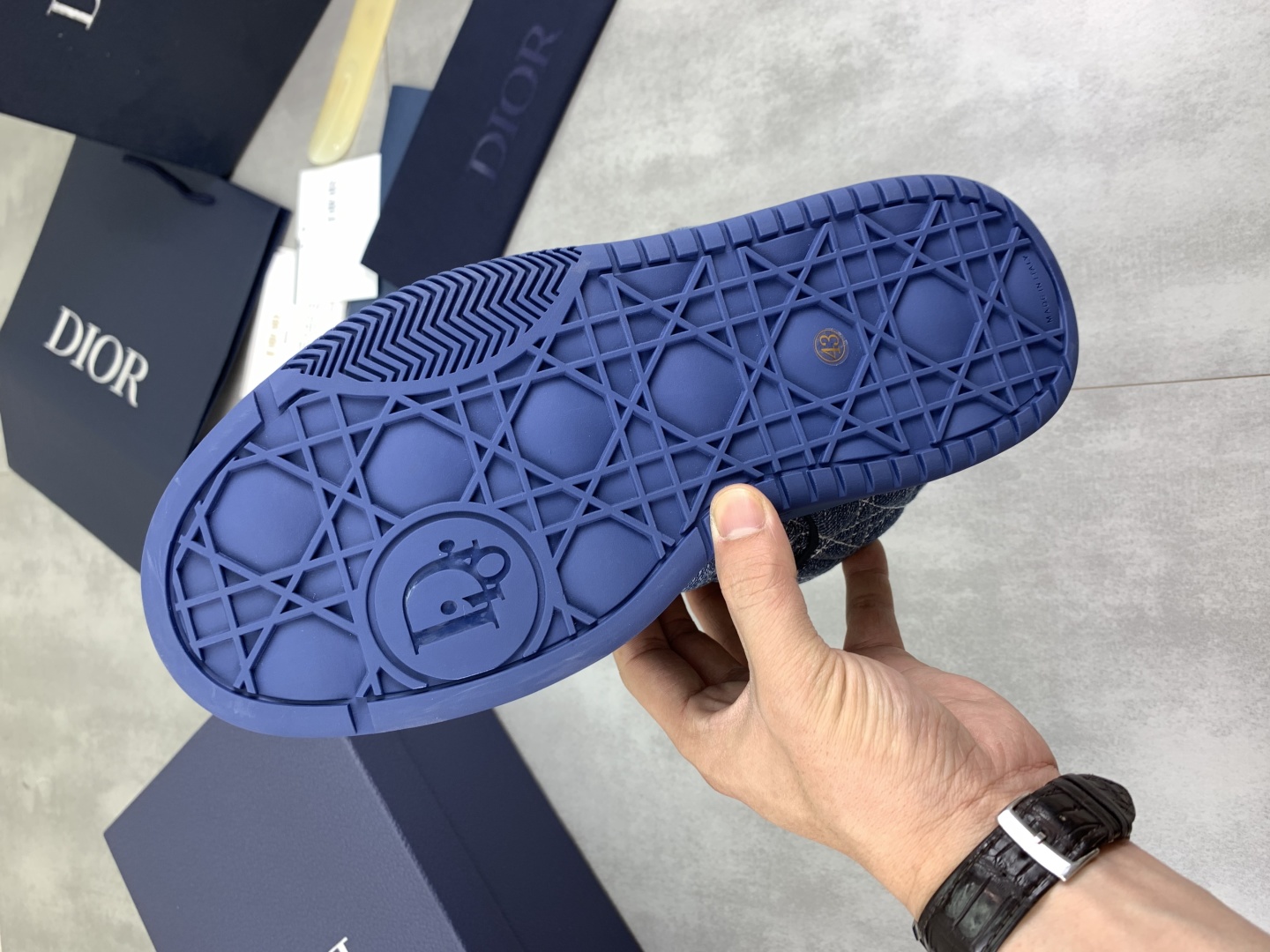 Dior Chrono Blue Knit Sneakers, Stylish and Comfortable, Size 39-45 10 cmp i1745681876407 4413 0 8