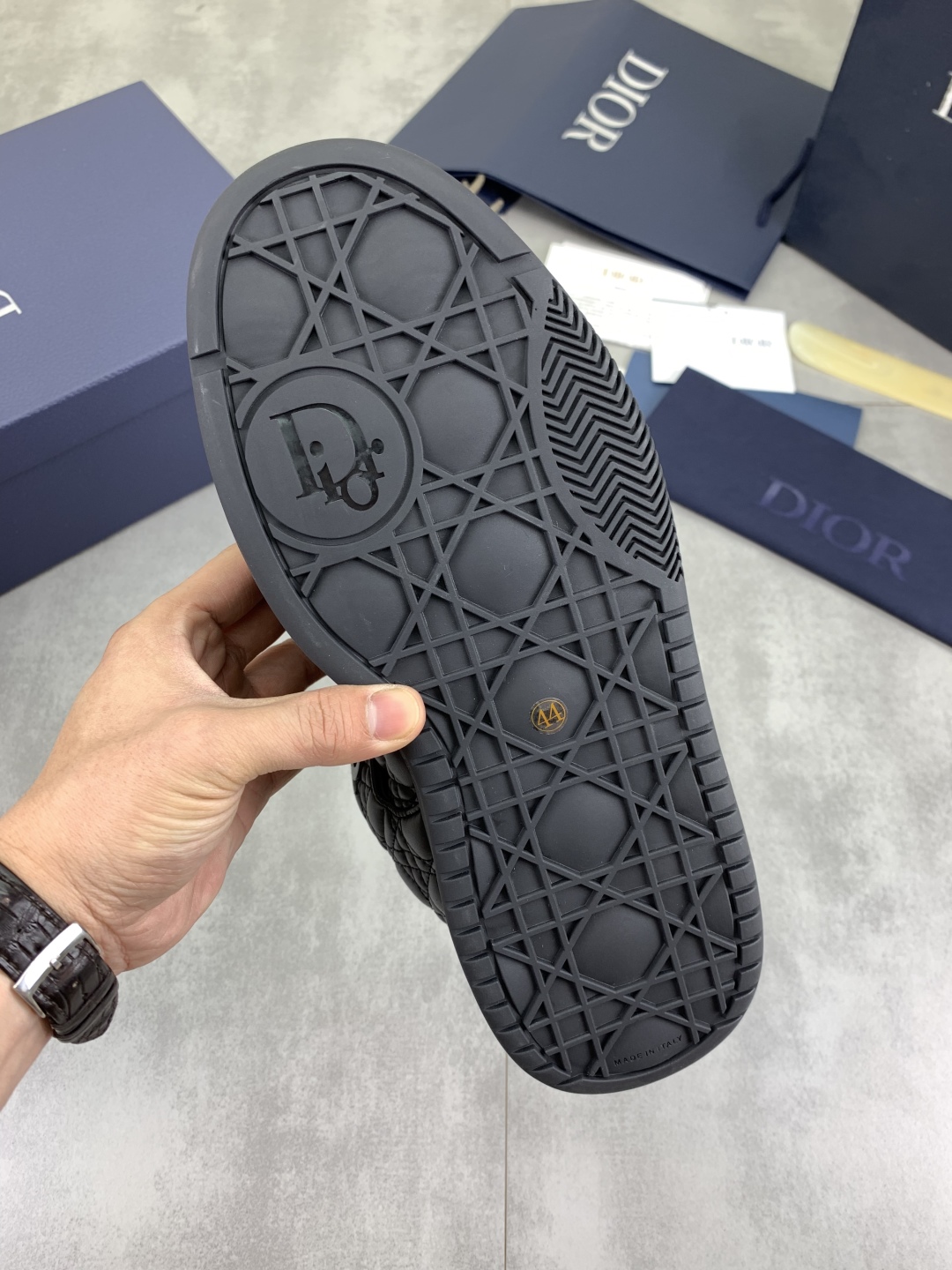 Dior Chrono High-Top Sneakers in Black Technical Fabric 2025 Collection 10 cmp i1745681898152 9139 0 8