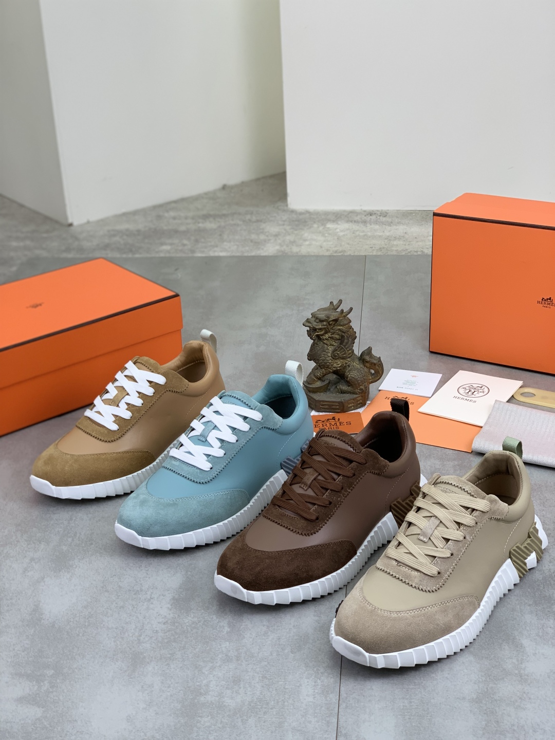 Hermes Men's Drift Sneaker - Autumn Collection, Premium Leather and Breathable Fabric 12 cmp i1745769726998 6282 0 10