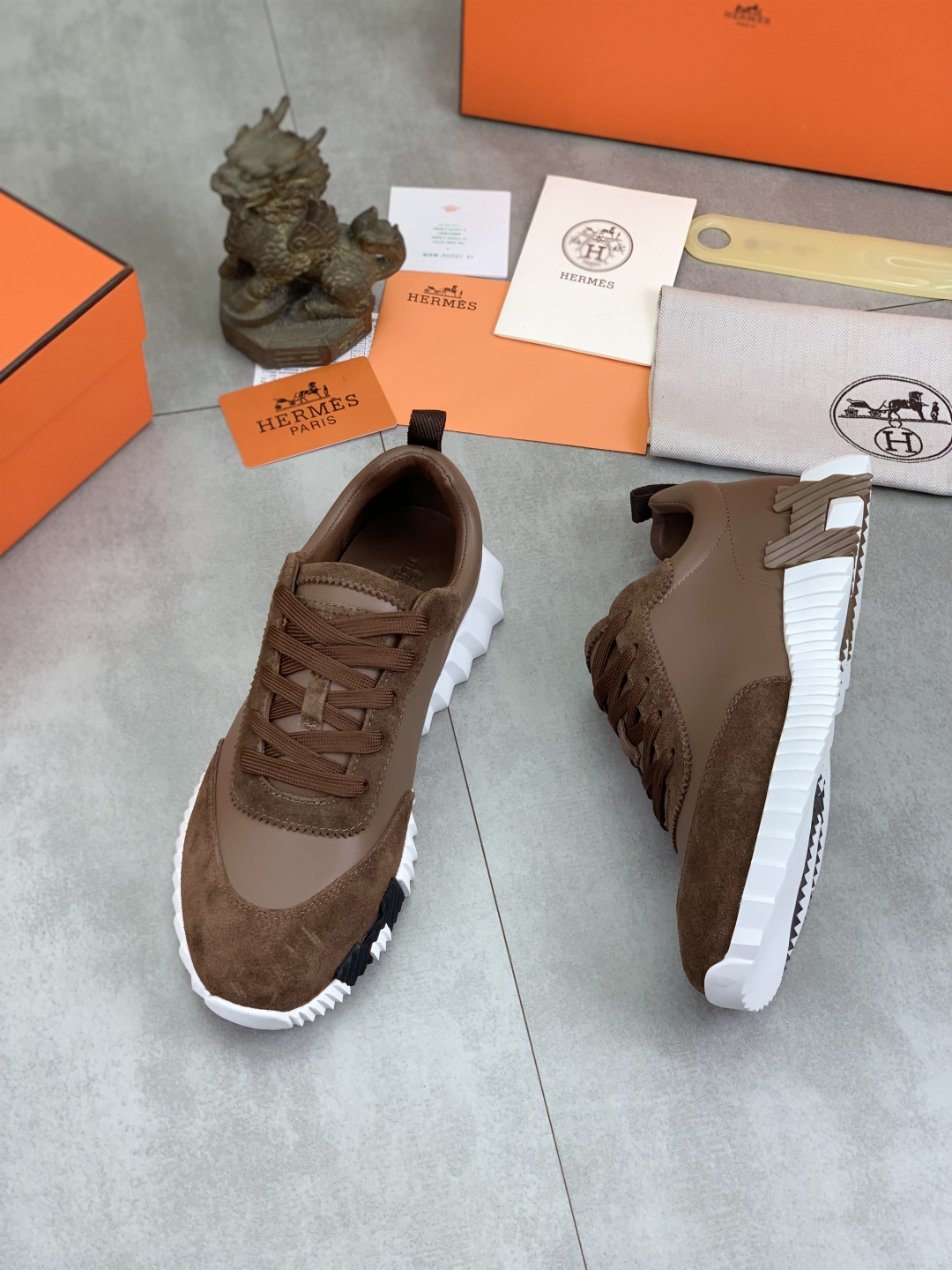 Hermes Men's Drift Sneaker - Autumn Collection, Premium Leather and Breathable Fabric 4 cmp i1745769727010 7686 0 2