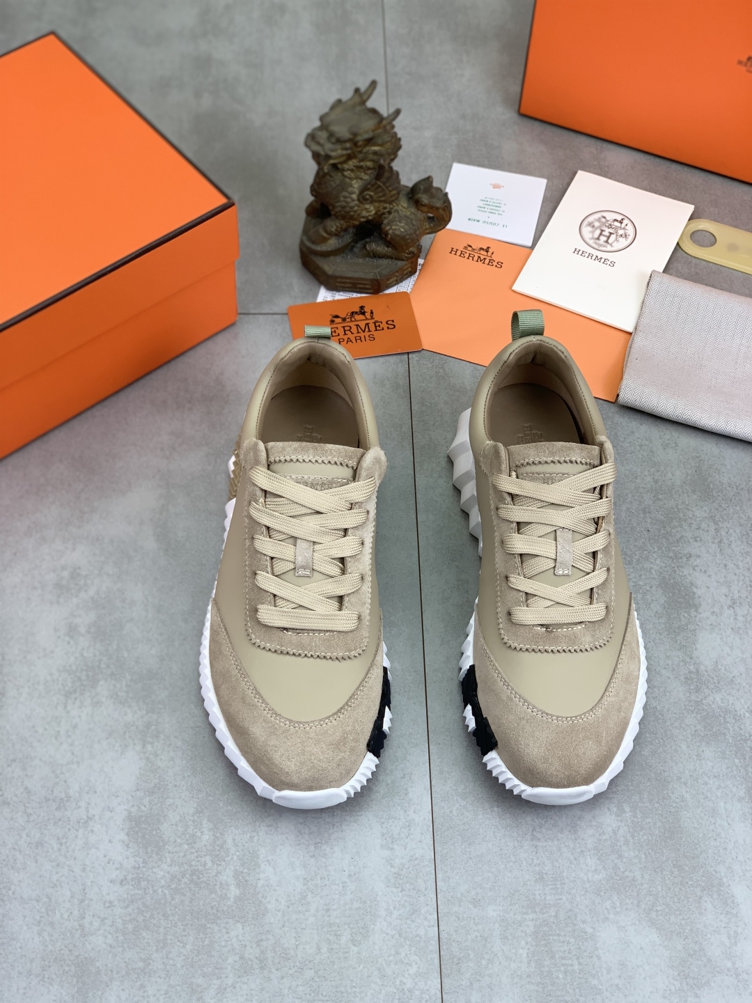 Hermes Men's Drift Sneaker, Autumn New Casual Sports Shoes, Beige, Sizes 39-46 3 cmp i1745769781203 1935 0 1