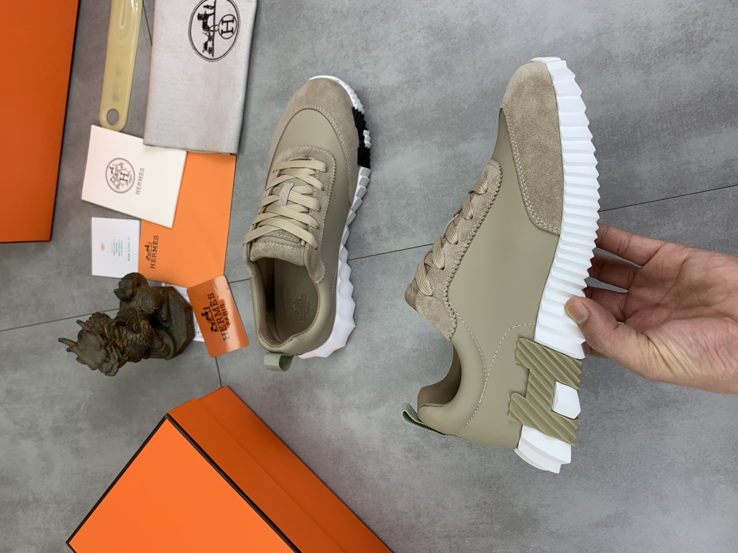 Hermes Men's Drift Sneaker, Autumn New Casual Sports Shoes, Beige, Sizes 39-46 7 cmp i1745769796271 4263 0 5