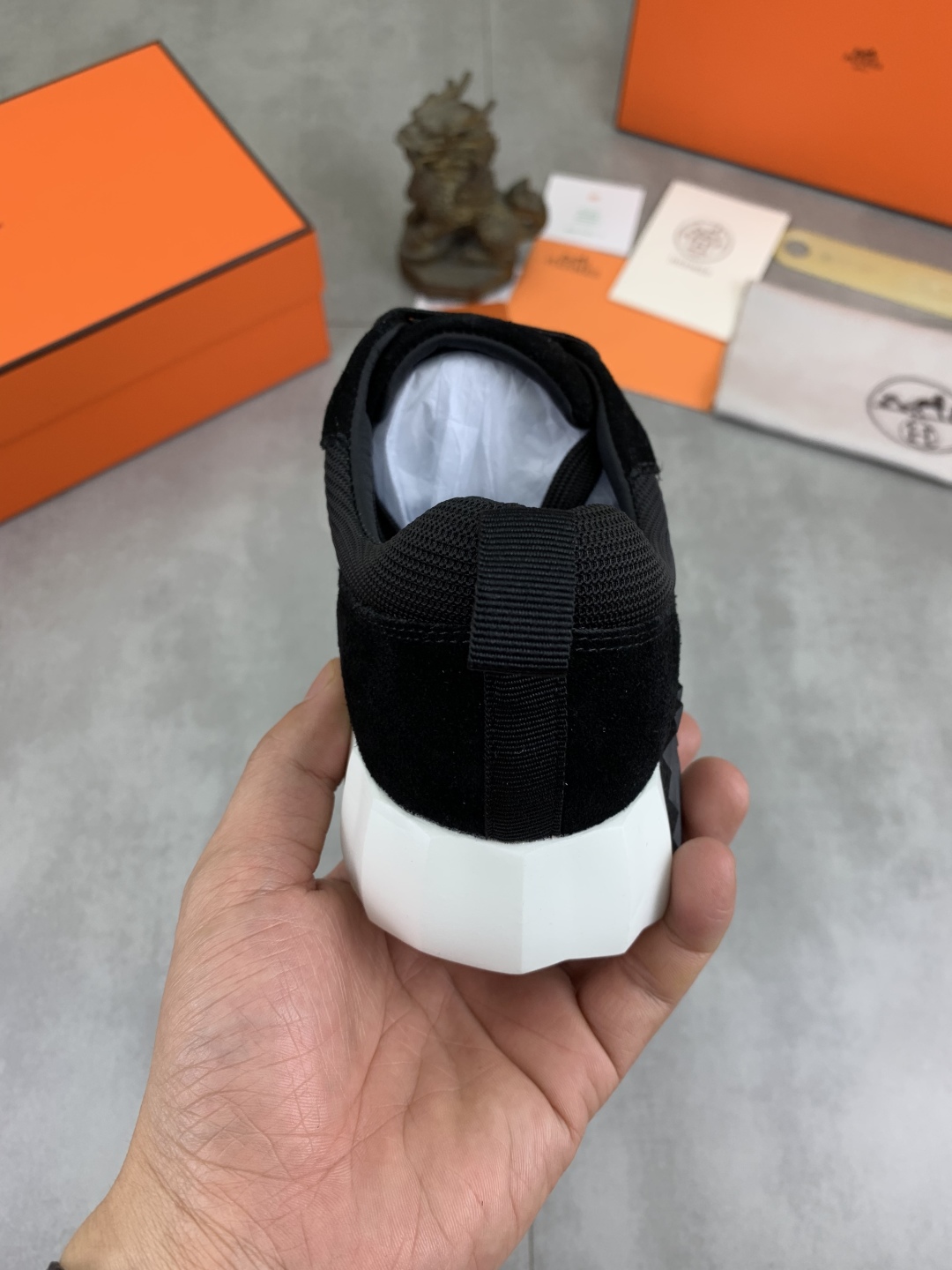 Hermes Men's Black Drift Sneaker - Lightweight & Comfortable 9 cmp i1745770010768 750 0 7