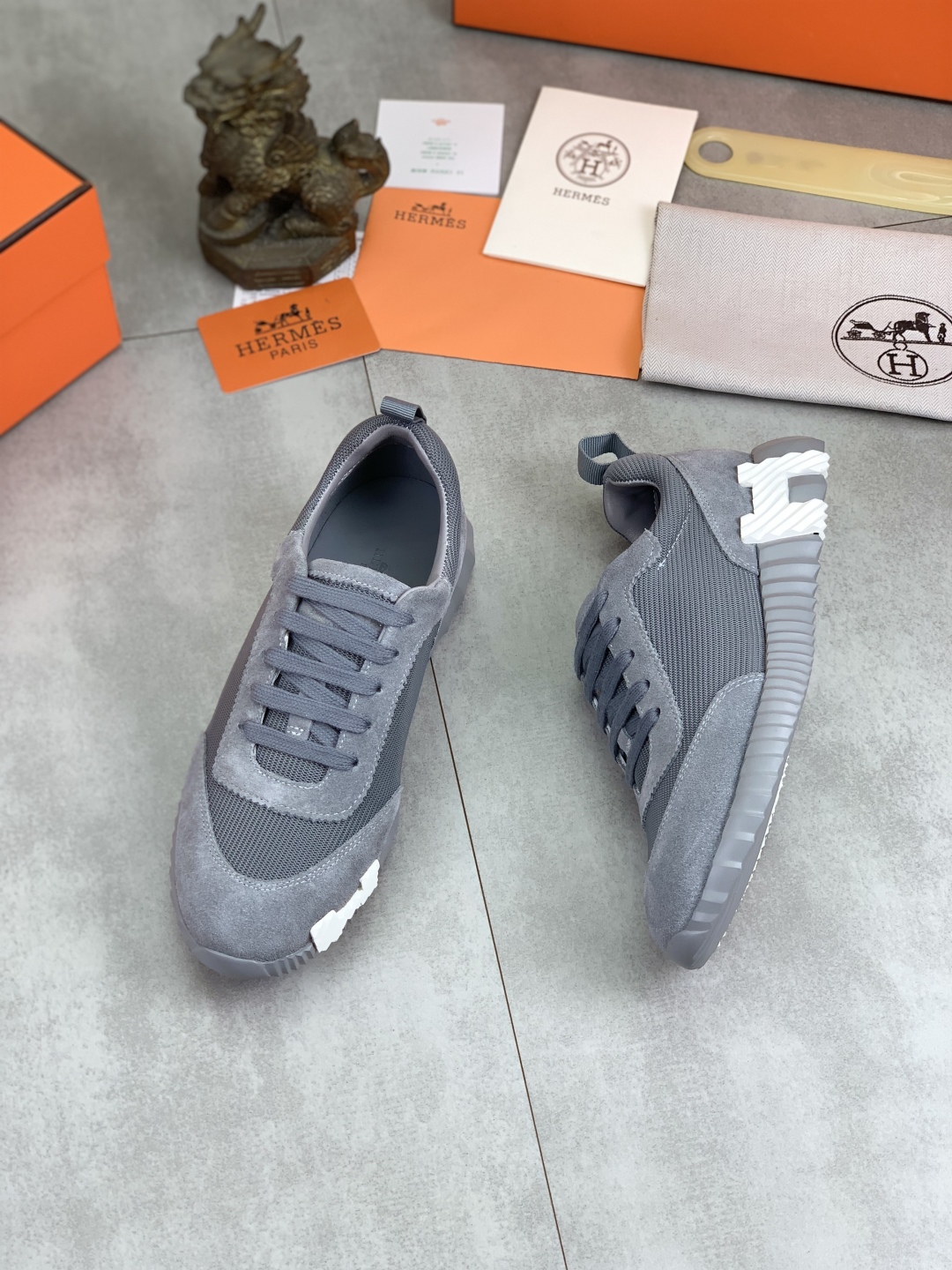Hermes Men's Drift Sneaker: Tech Fabric & Leather, Multiple Colors Available 4 cmp i1745770078633 8749 0 2