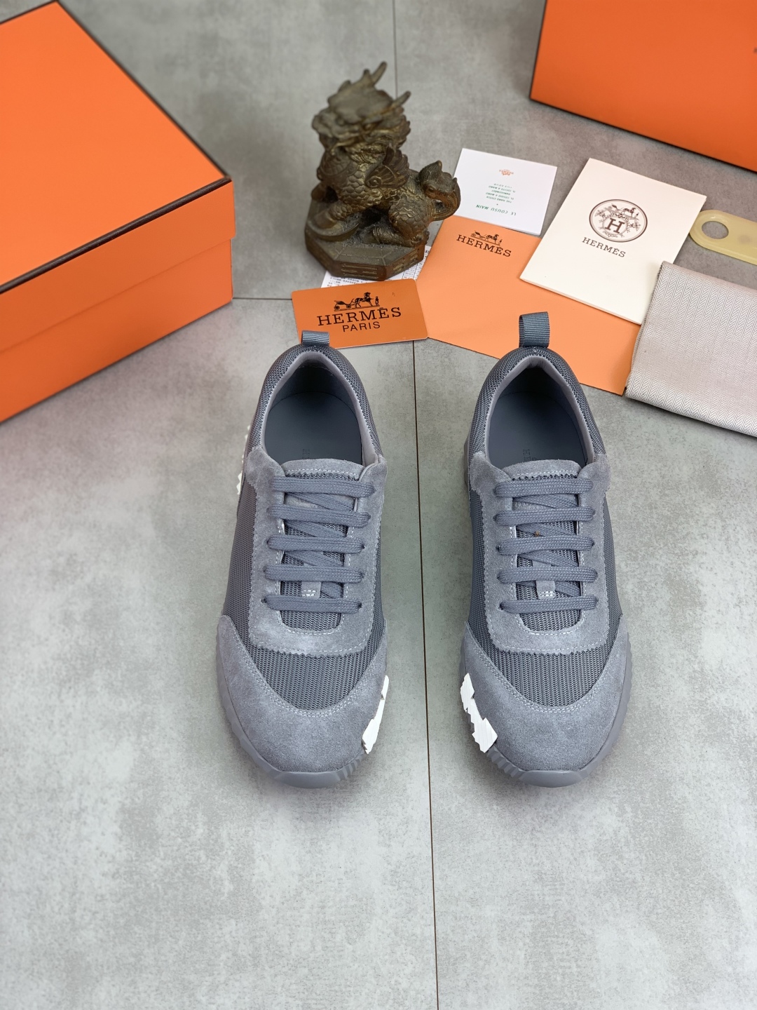 Hermes Men's Drift Sneaker: Tech Fabric & Leather, Multiple Colors Available 3 cmp i1745770088057 1011 0 1