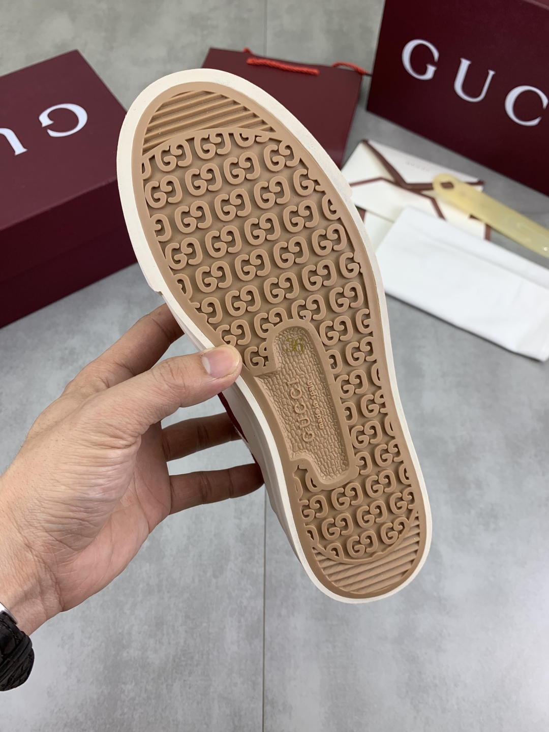 Gucci Women's Logo Canvas Platform Sneakers - Lightweight & Comfortable 9 cmp i1746377539764 9590 0 7