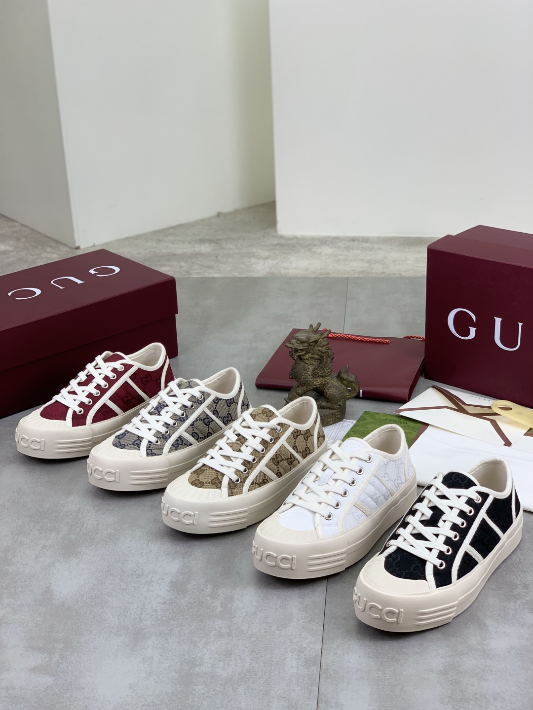 Gucci Women's Logo Canvas Platform Sneakers - Lightweight & Comfortable 11 cmp i1746377542736 9052 0 9