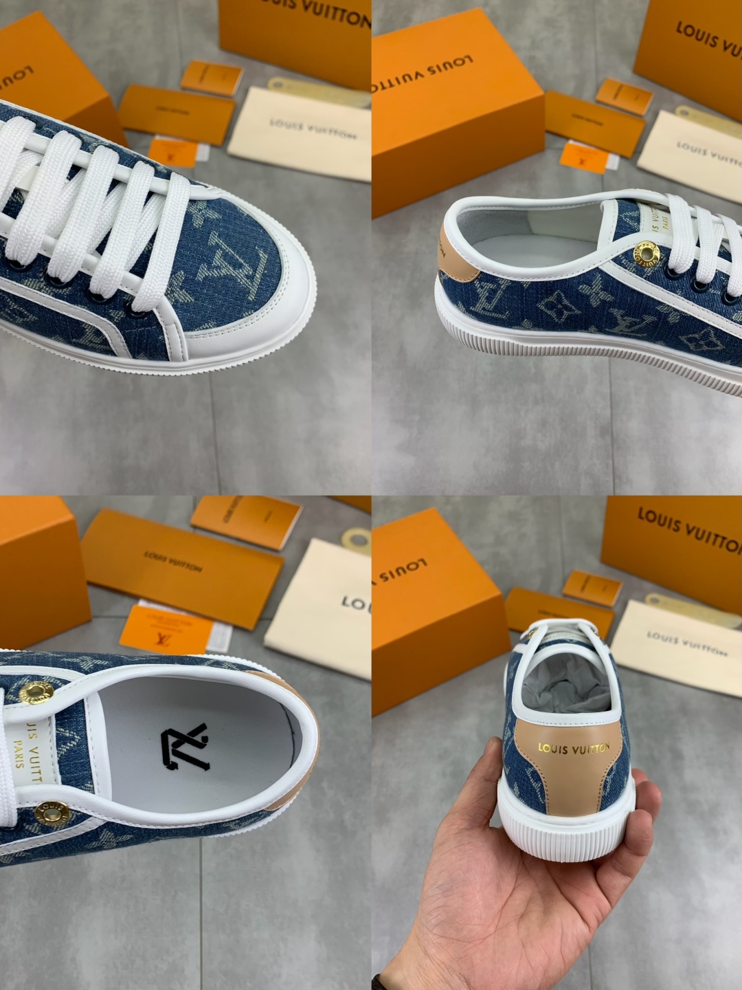 Louis Vuitton Time Out Sneaker: Denim Monogram, New Arrival, Couple Style 10 cmp i1746377849179 3689 0 8