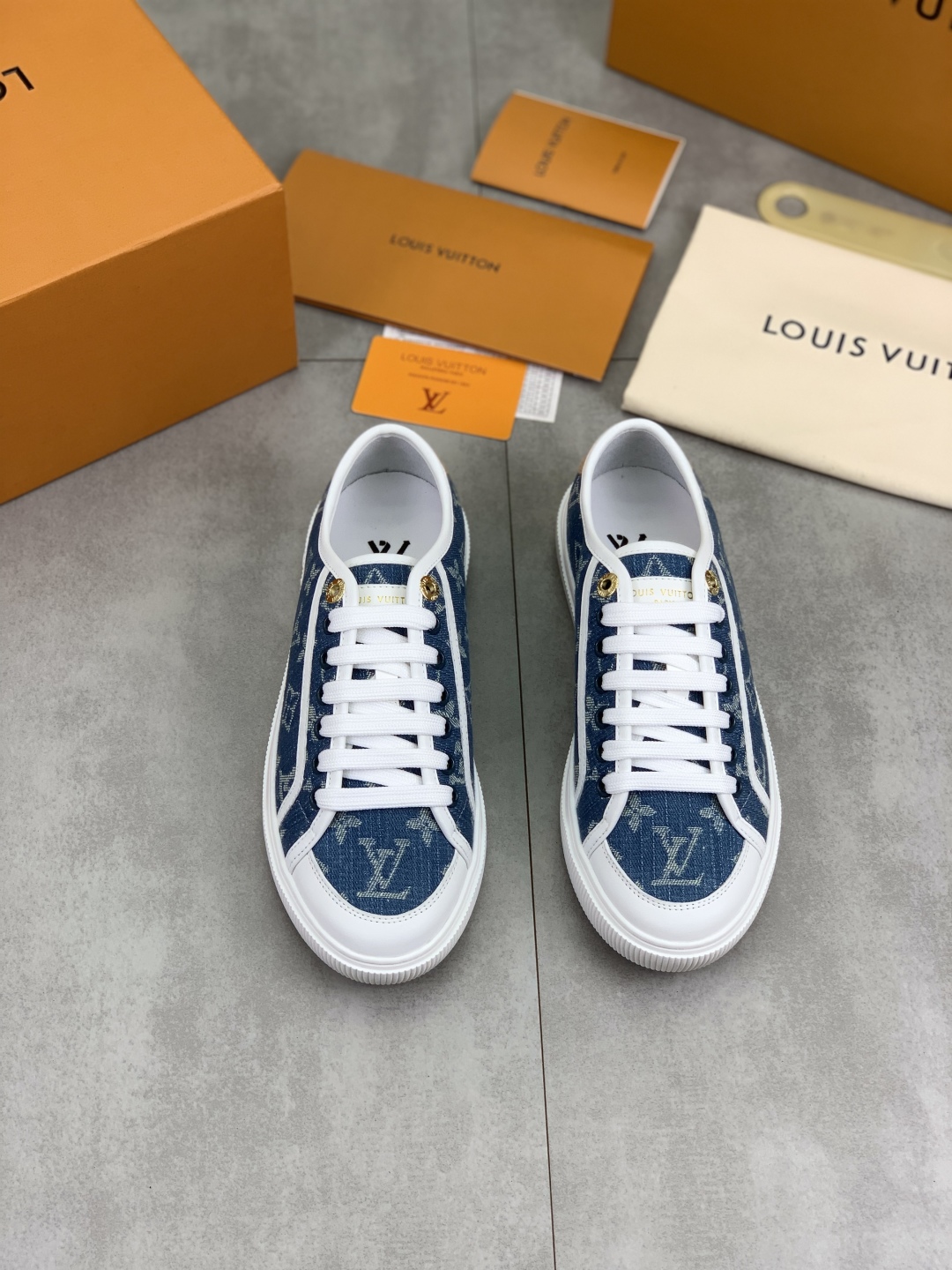 Louis Vuitton Time Out Sneaker: Denim Monogram, New Arrival, Couple Style 3 cmp i1746377855506 9167 0 1