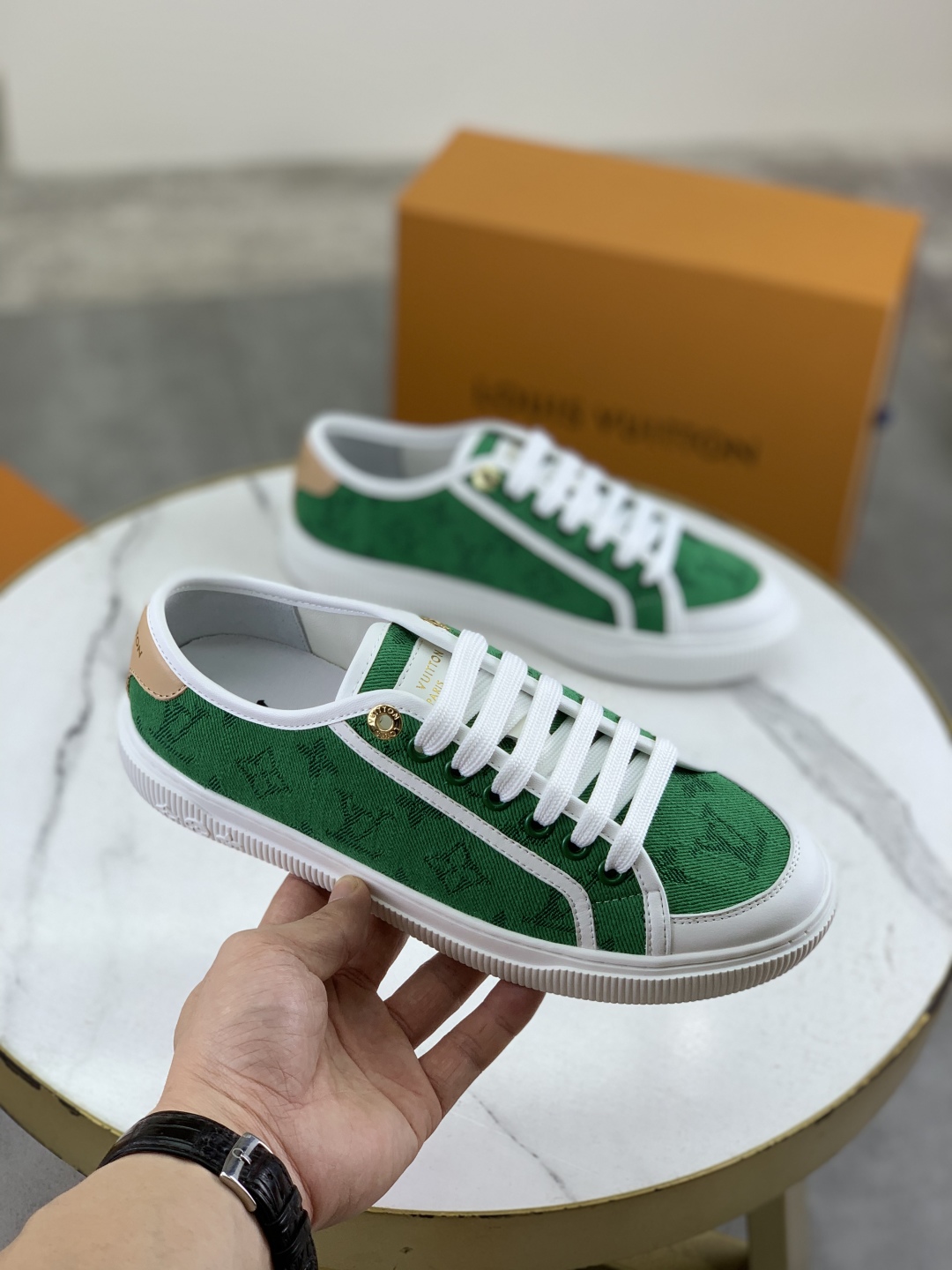 Louis Vuitton Time Out Sneakers - SS25 New Arrival - Thick Sole, Lightweight 4 cmp i1746377871562 5701 0 2