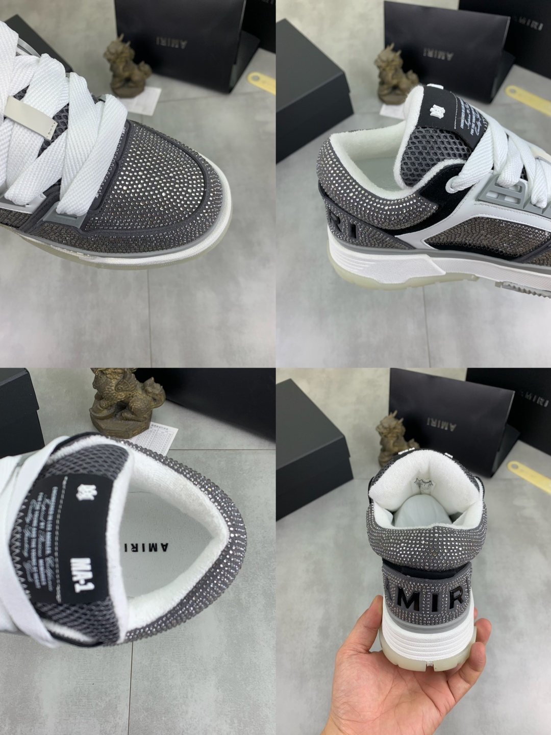 Amiri Hot Drill Series Premium Leather Sneakers - Couple's Casual Shoes 10 cmp i1746377910429 4285 0 8