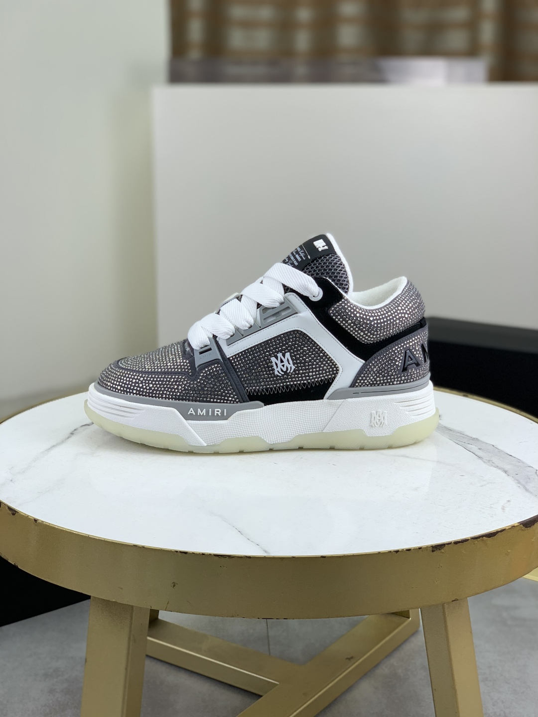 Amiri Hot Drill Series Premium Leather Sneakers - Couple's Casual Shoes 1 Amiri Hot Drill Series Premium Leather Sneakers - Couple's Casual Shoes