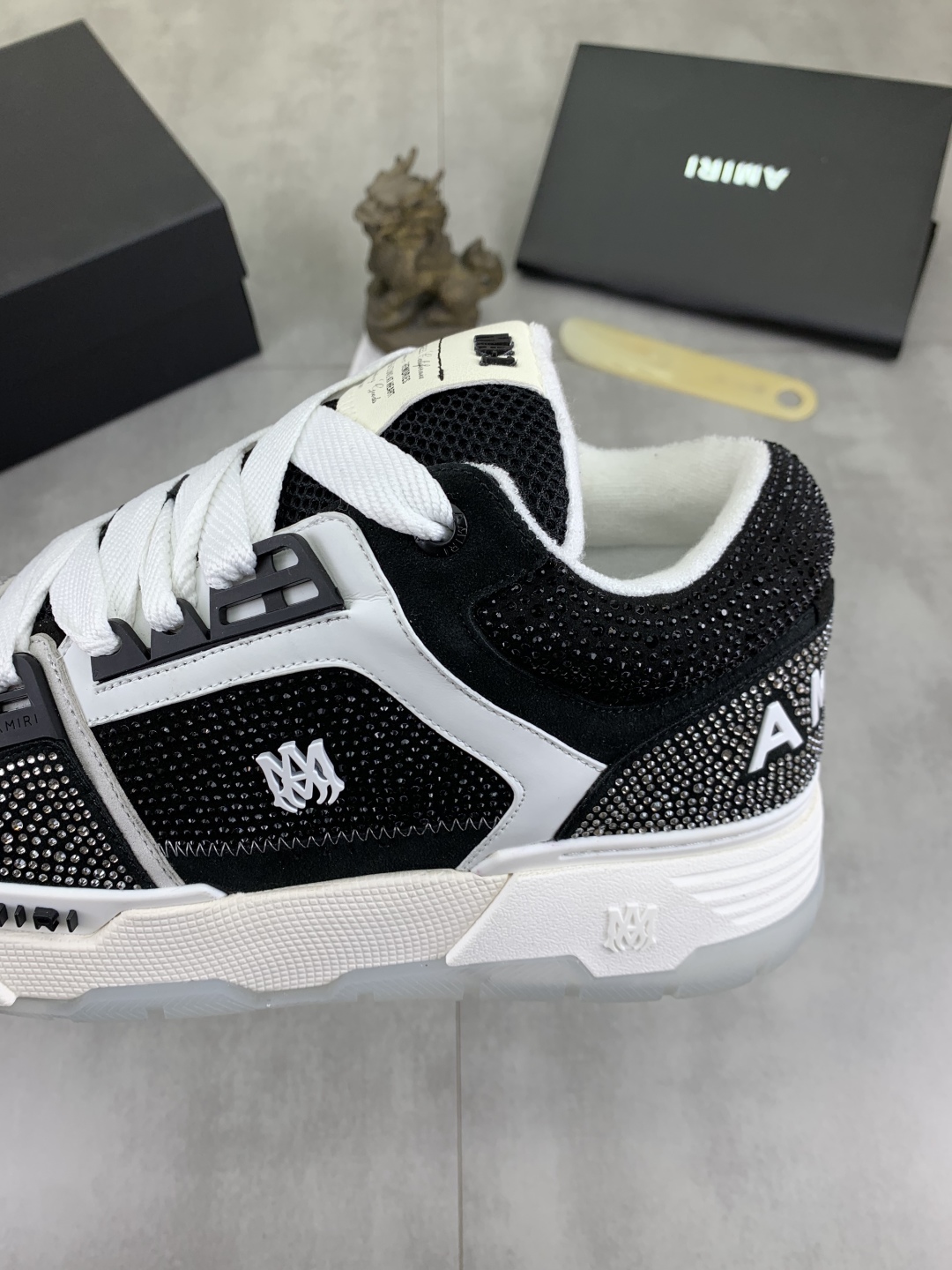 Amiri Hot Drill Series Napa Leather Canvas Sneakers, High-End Quality Shoes 8 cmp i1746378157410 9159 0 6