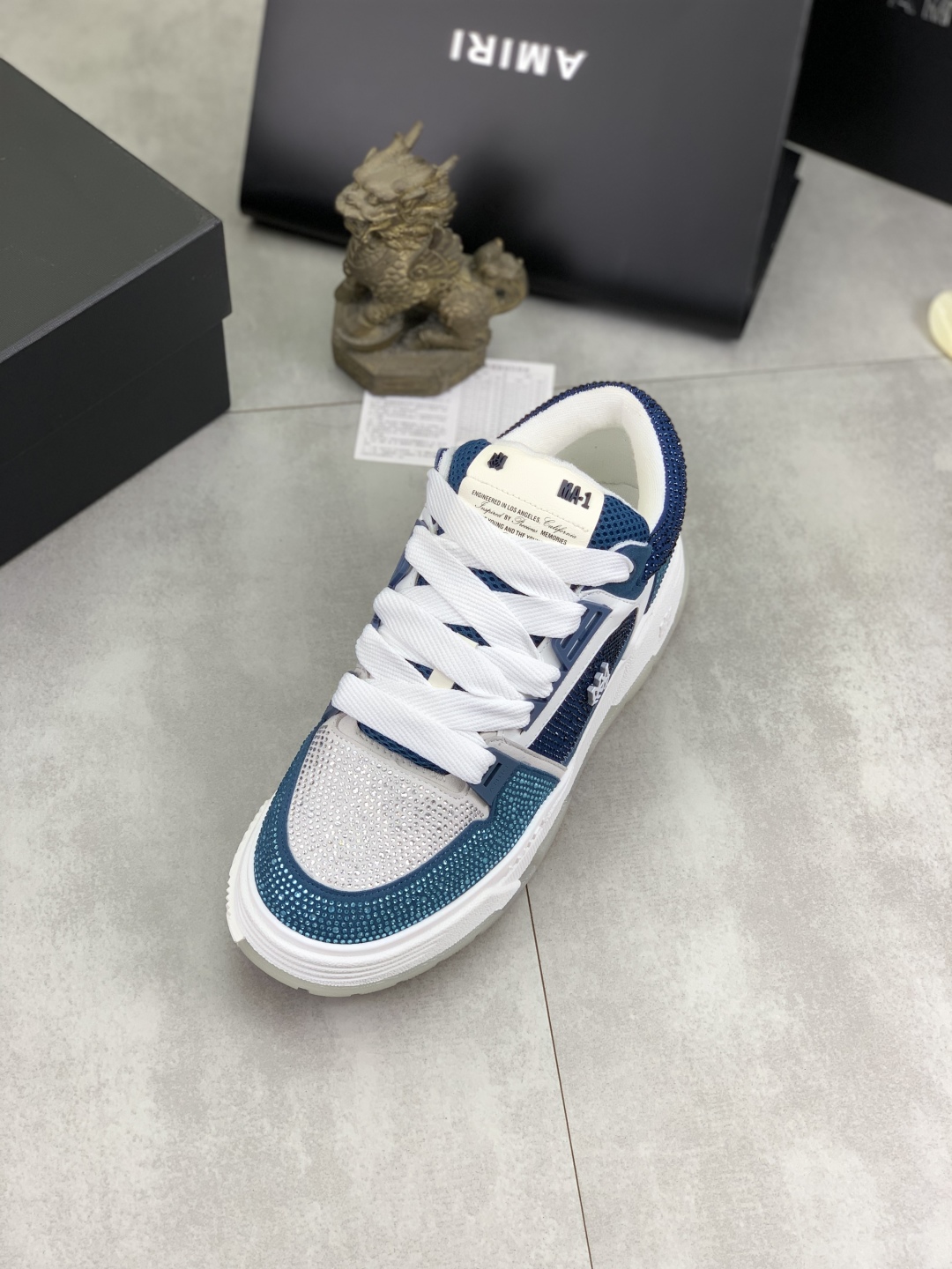Amiri Crystal Embellished Leather Sneakers Designer Luxury Couple Shoes 5 cmp i1746378210686 8058 0 3