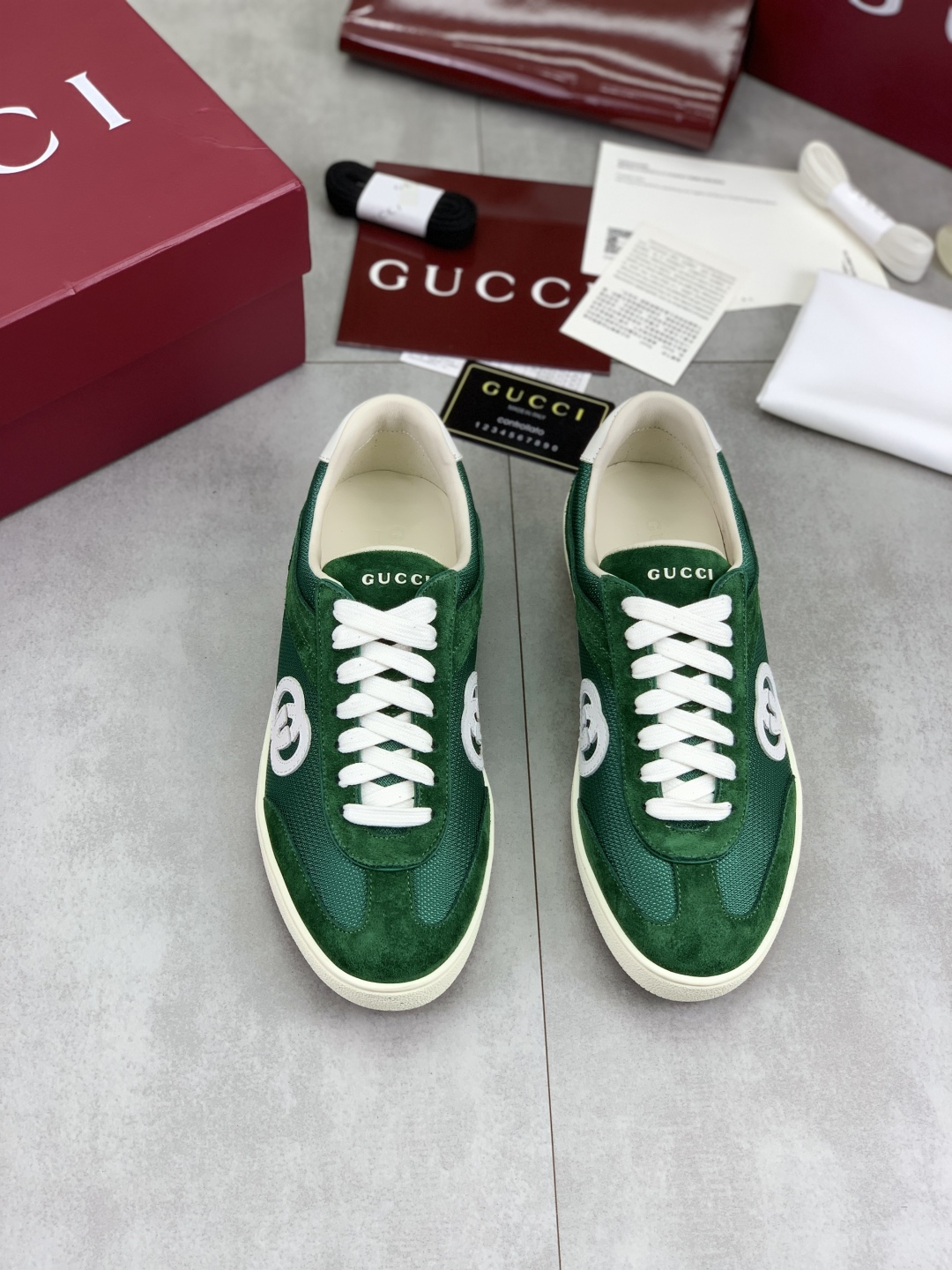 Gucci Women's Green Logo Sneakers - Comfortable Designer Fashion Footwear 3 cmp i1746378425232 744 0 1