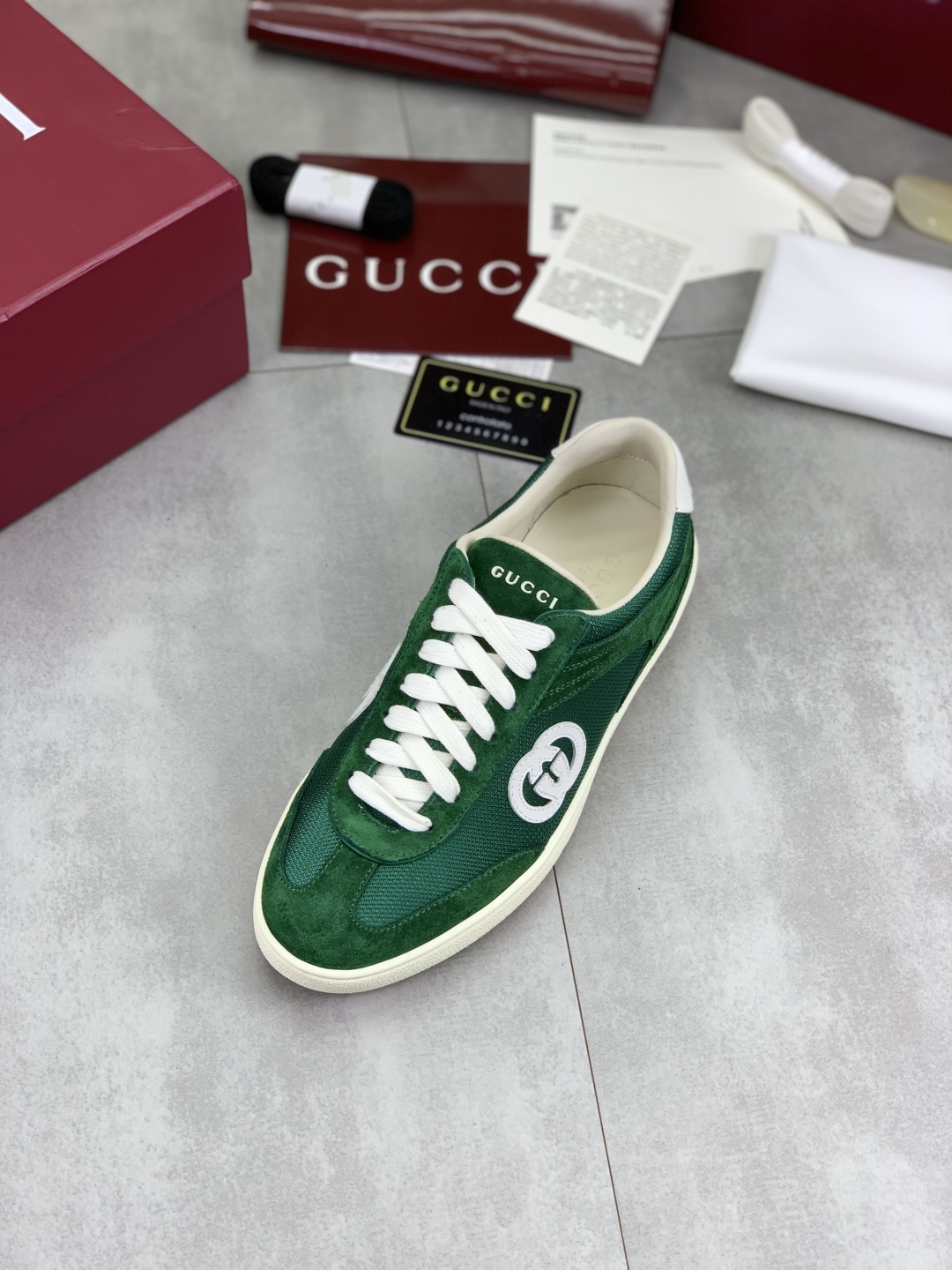 Gucci Women's Green Logo Sneakers - Comfortable Designer Fashion Footwear 5 cmp i1746378425235 870 0 3