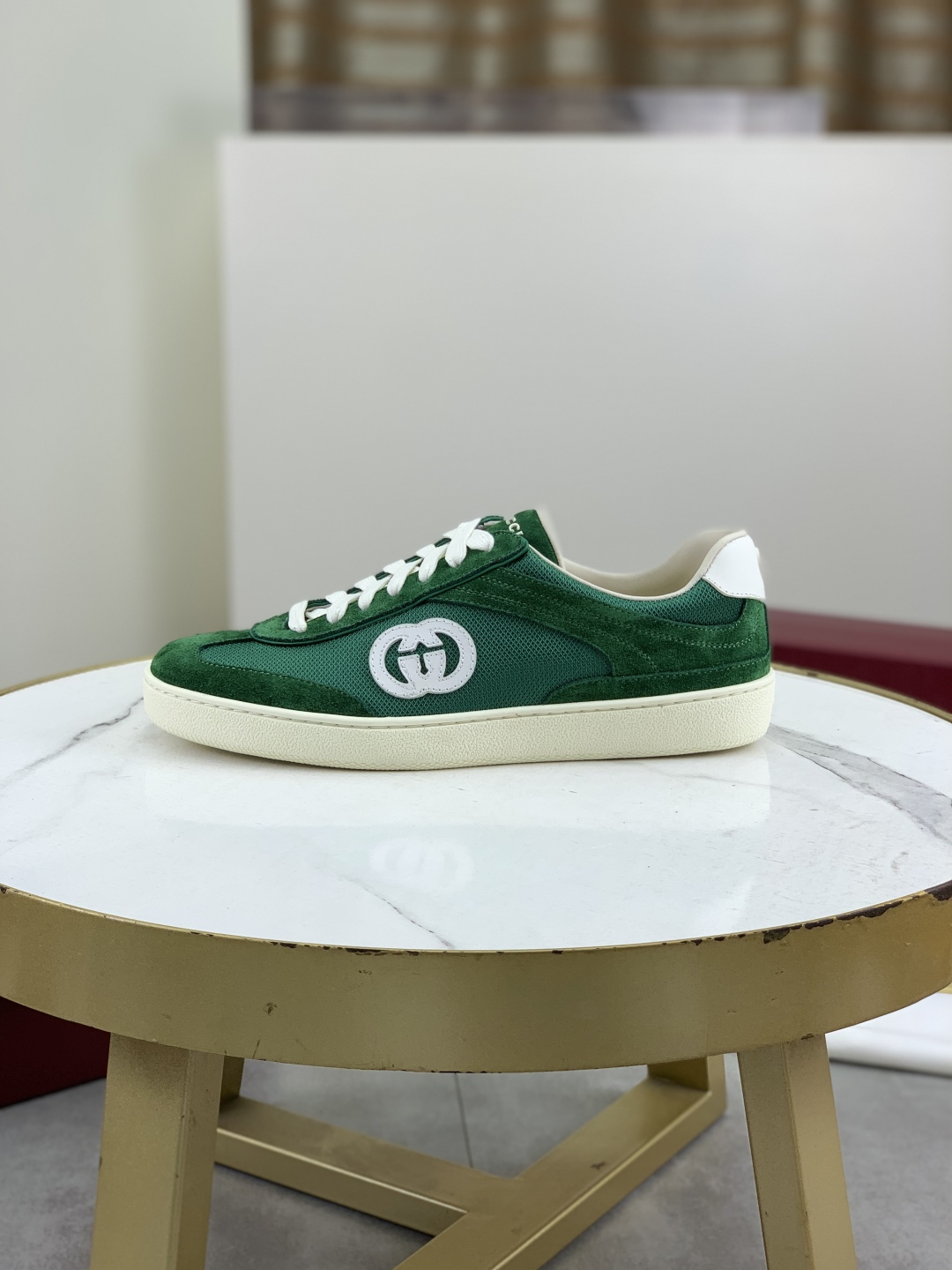 Gucci Women's Green Logo Sneakers - Comfortable Designer Fashion Footwear 1 Gucci Women's Green Logo Sneakers - Comfortable Designer Fashion Footwear