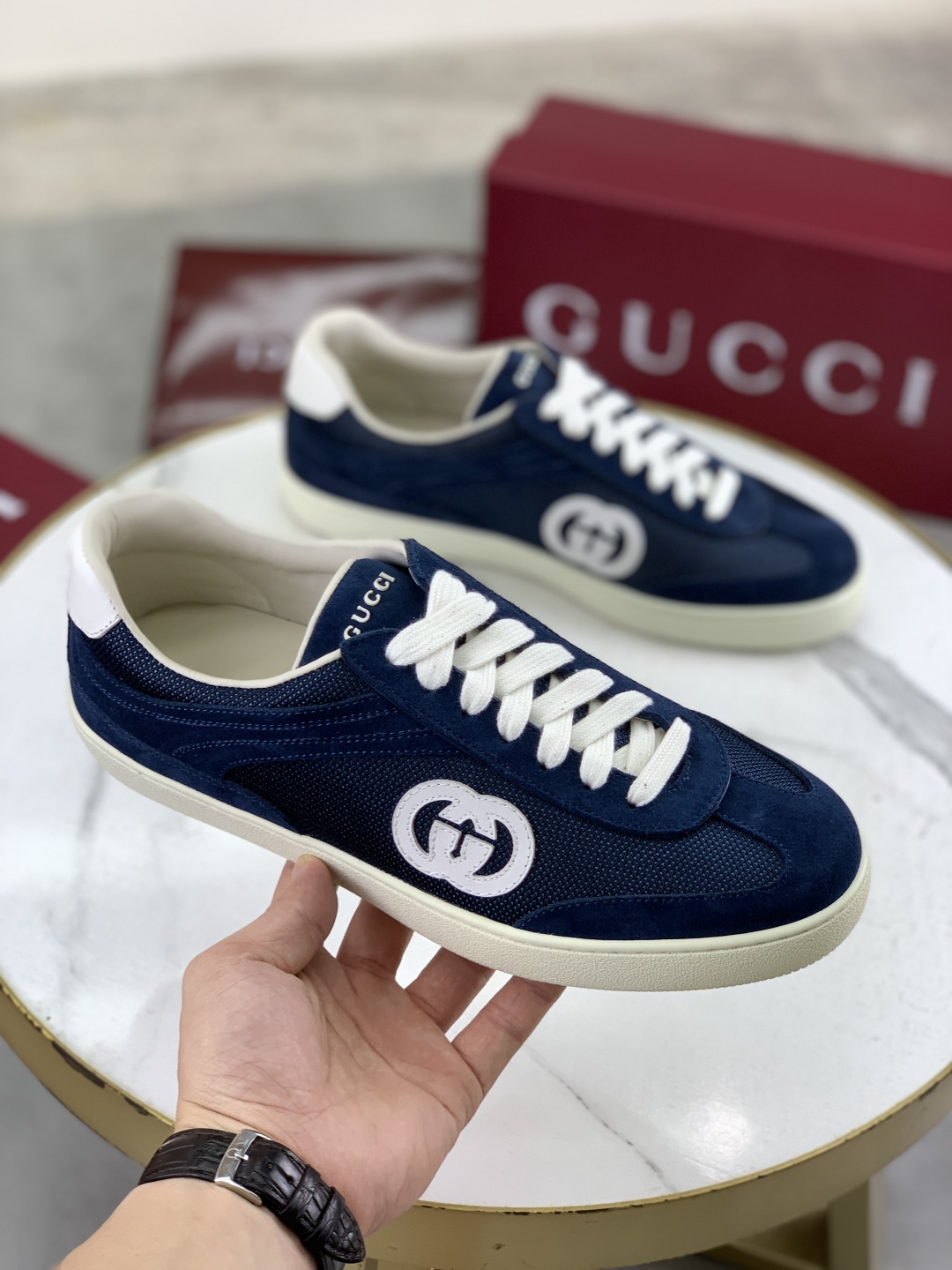 Gucci Women's Ace Sneaker - Stylish Logo Print Canvas with Comfortable Fit 4 cmp i1746378461930 8766 0 2