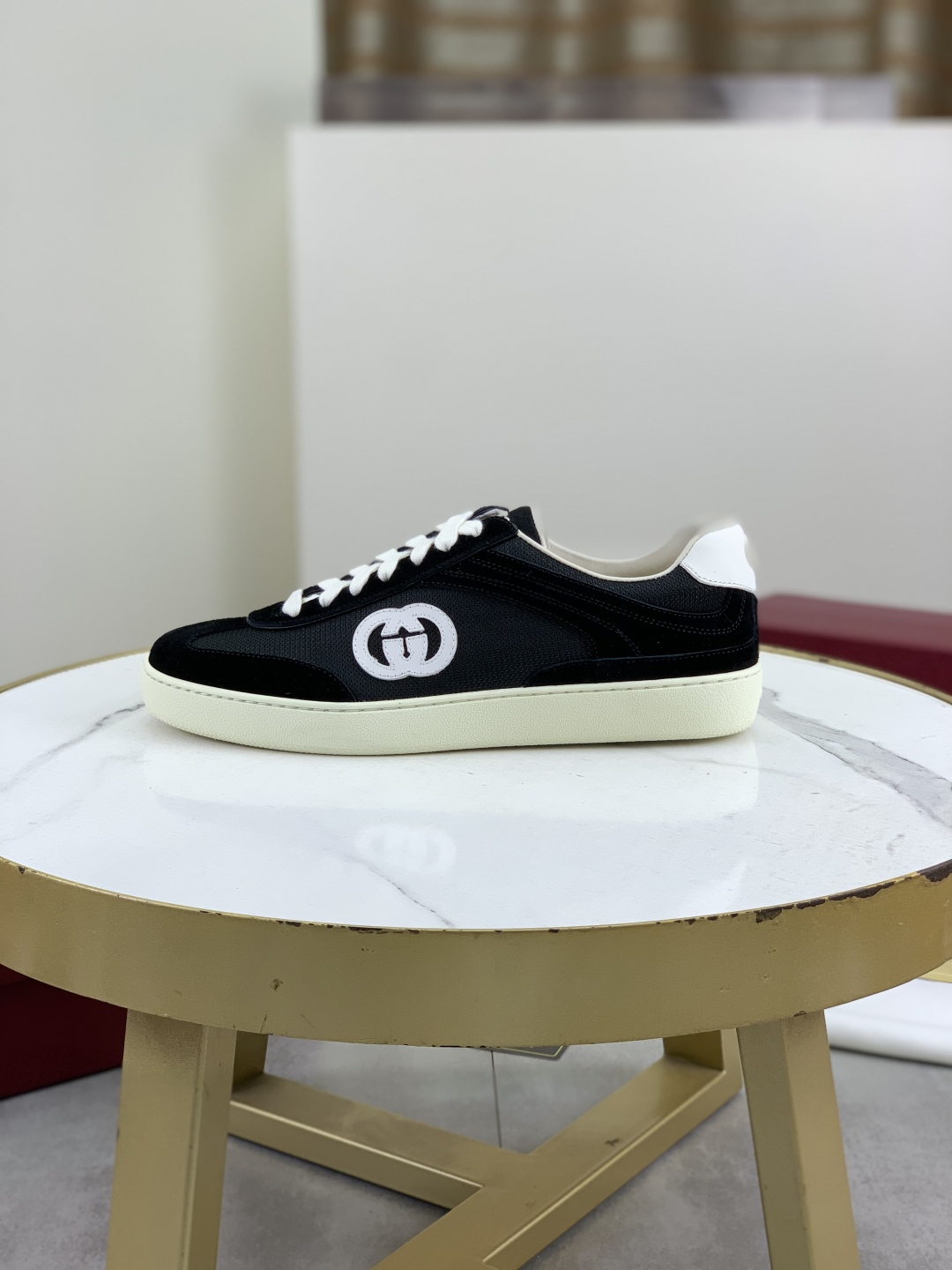 Gucci Women's Black Logo Canvas Sneakers, Lightweight and Comfortable 2 cmp i1746378475728 3522 0 0