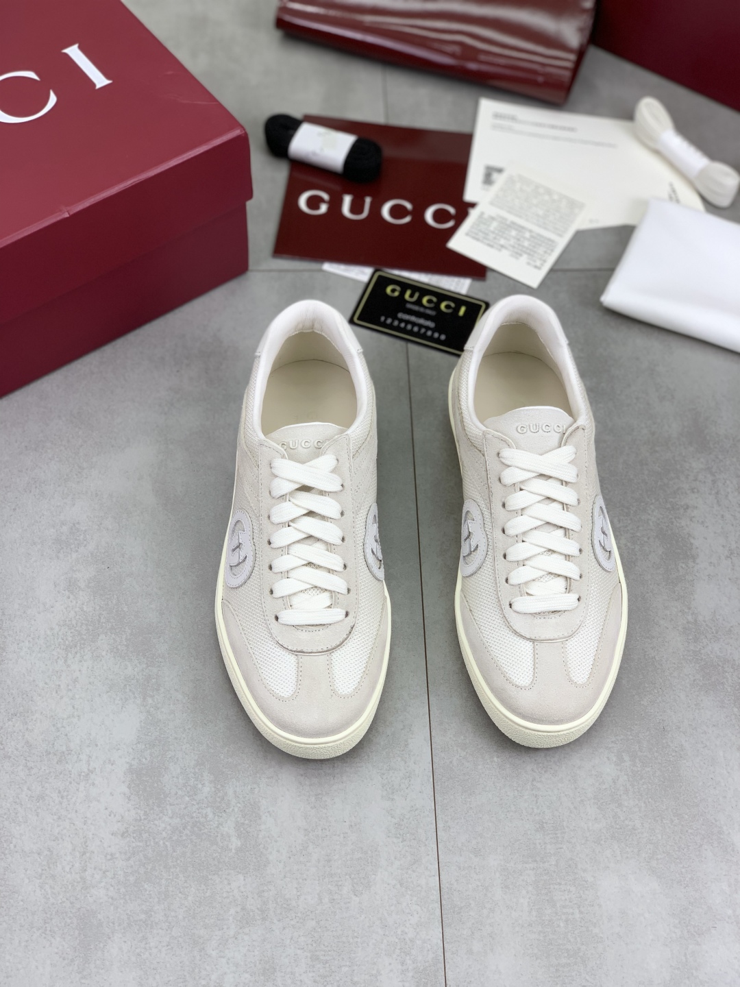 Gucci Women's , High-Quality Logo Fabric Sneakers, Lightweight and Comfortable 3 cmp i1746378491507 3812 0 1