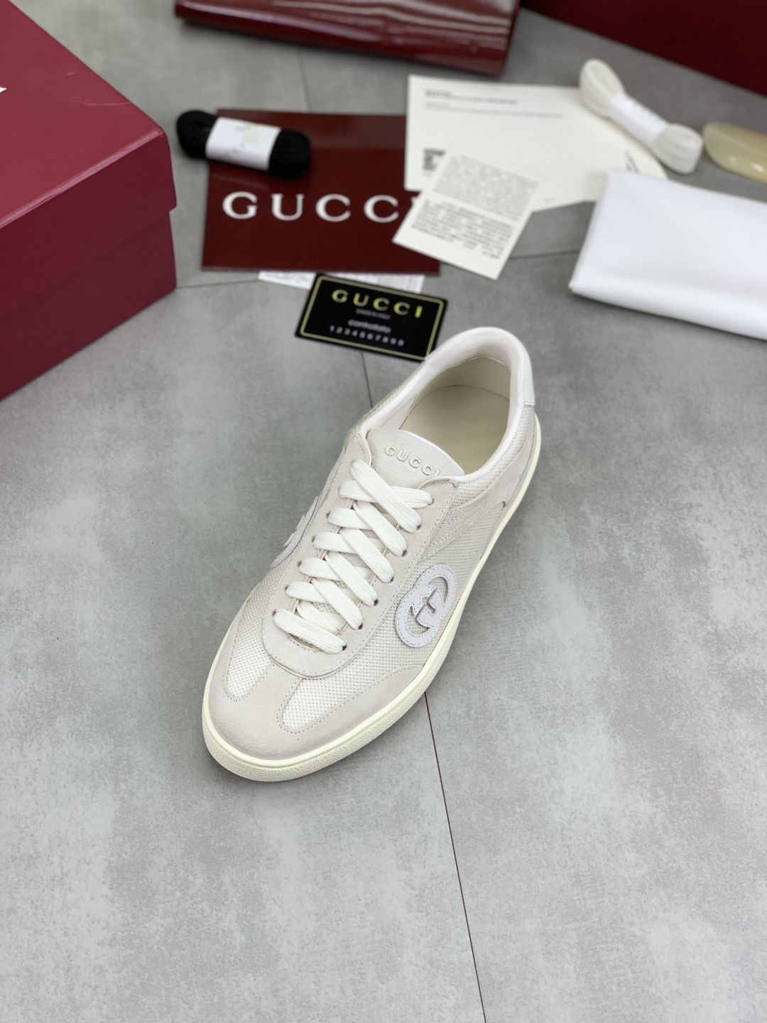 Gucci Women's , High-Quality Logo Fabric Sneakers, Lightweight and Comfortable 5 cmp i1746378491509 5721 0 3