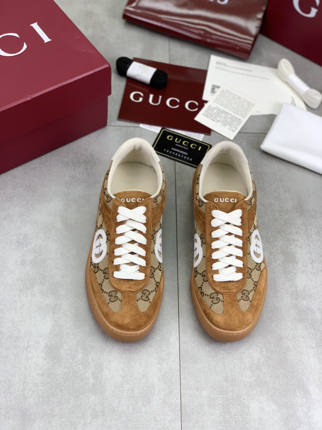 Gucci Women's Logo Canvas Sneakers, Lightweight and Comfortable, Sizes 35-41 3 cmp i1746378511726 1678 0 1