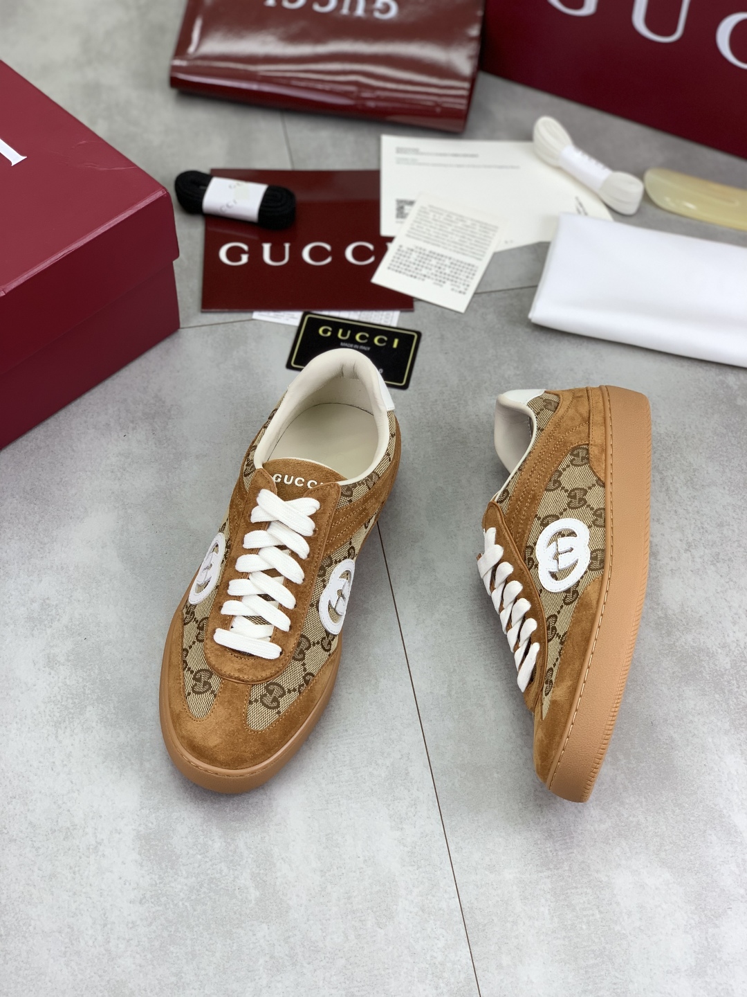 Gucci Women's Logo Canvas Sneakers, Lightweight and Comfortable, Sizes 35-41 6 cmp i1746378511734 8792 0 4